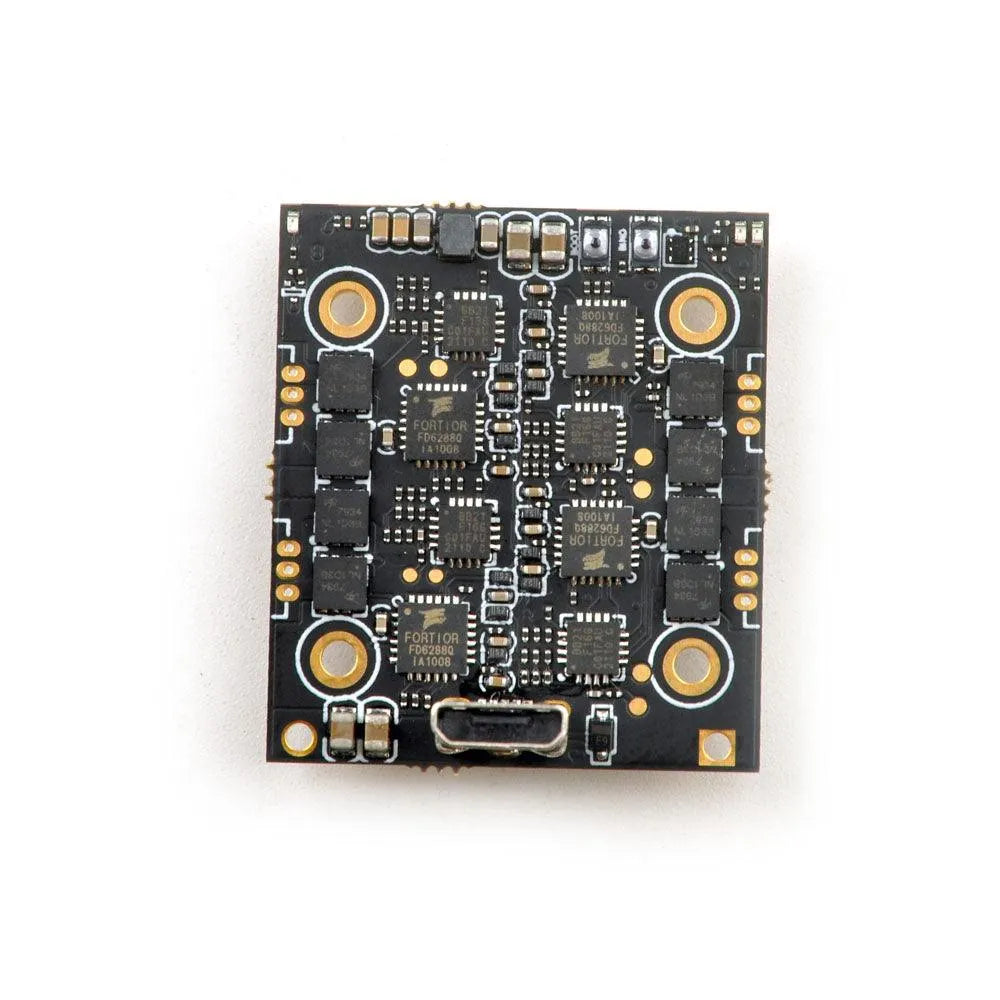 HappyModel ELRS X1 AIO 4-in-1 Flight Controller with Built-in SPI 2.4G ELRS & 12A ESC - Perfect for Toothpick Drones, FPV Racing, and DIY Drone Builds