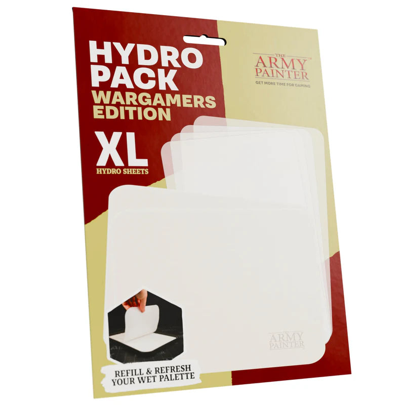 Army Painter Wet Palette Hydro Pack XL - Premium Watercolor Palette for Miniature Painting & Wargaming - Ideal for Tabletop Gamers, Hobbyists & Artists (Wargamers Edition)