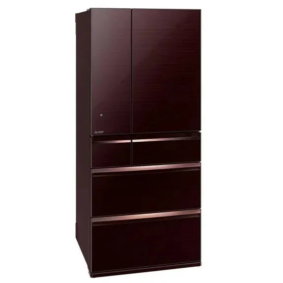 Mitsubishi Electric 700L Multi-Drawer Glass Door Refrigerator - Dark Mahogany | Energy Efficient Large Capacity Fridge for Kitchen, Restaurant & Commercial Use
