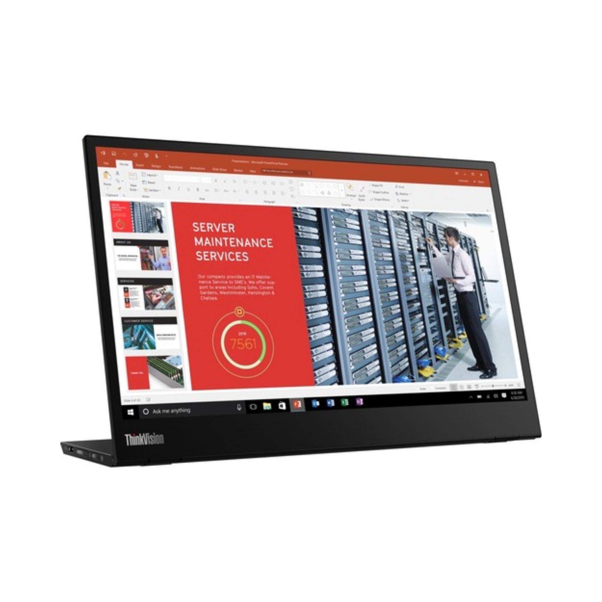 Lenovo M14 (D18140FX0) 14 Inch Portable USB-C Monitor - Ultra Slim FHD IPS Display for Laptop, Desktop, Gaming & Office Work | Perfect for Business Travel, Home Office & Multi-Screen Setup