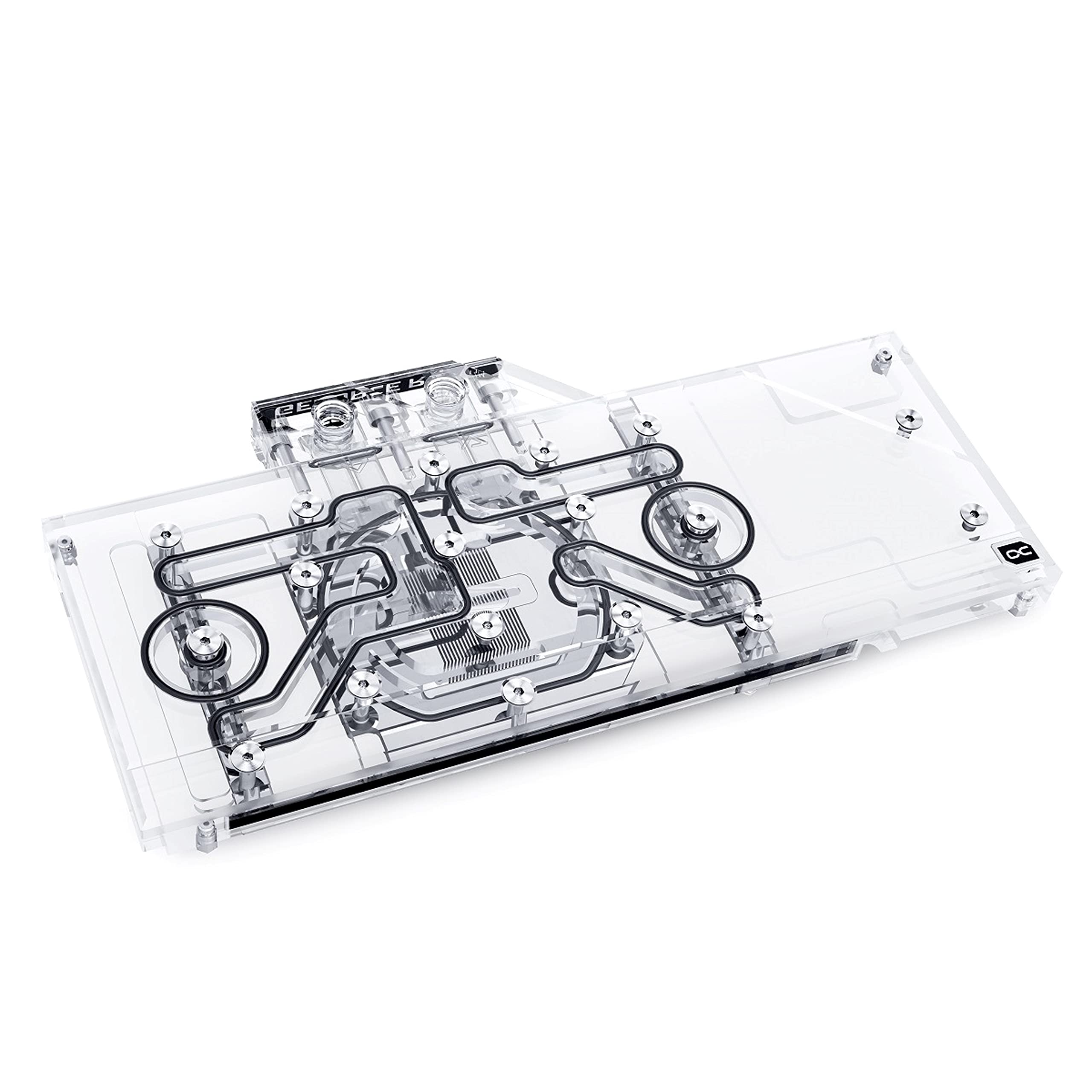 Alphacool Eisblock Aurora Acrylic GPU Water Block for EVGA RTX 3080/3090 XC3 Ultra - High Performance Liquid Cooling Solution with Backplate (Model 11961) - Perfect for PC Gaming Rigs and Custom Water Cooling Builds