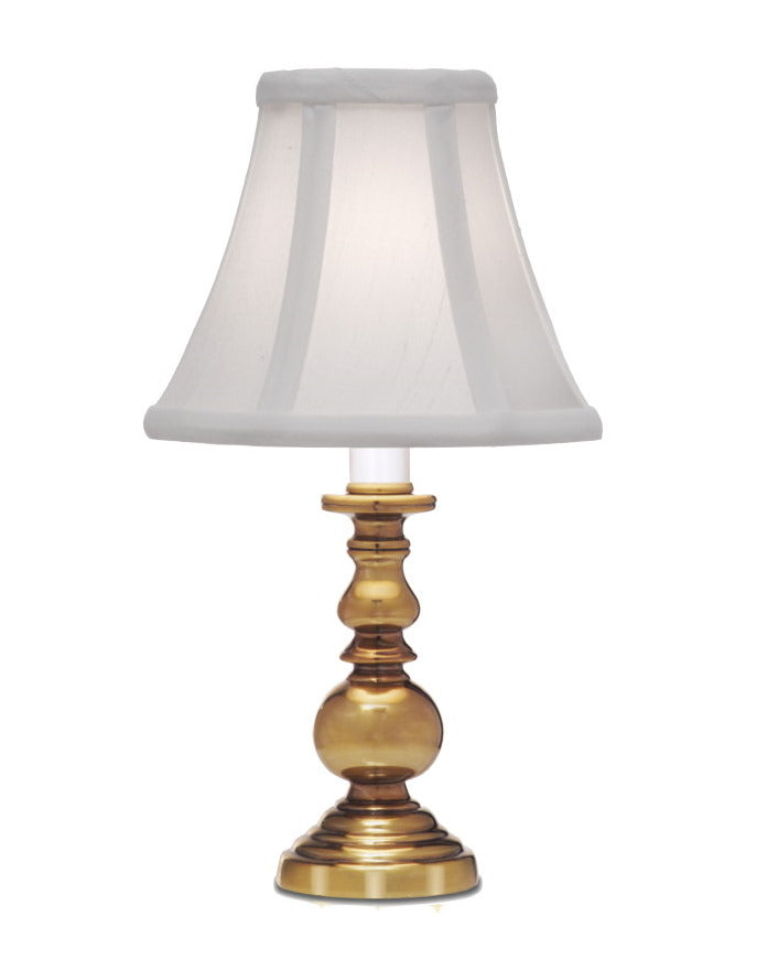 Stiffel 11H Burnished Brass Signature Candle Lamp with On/Off Switch - Elegant Table Lamp for Living Room, Bedroom, or Office Decor