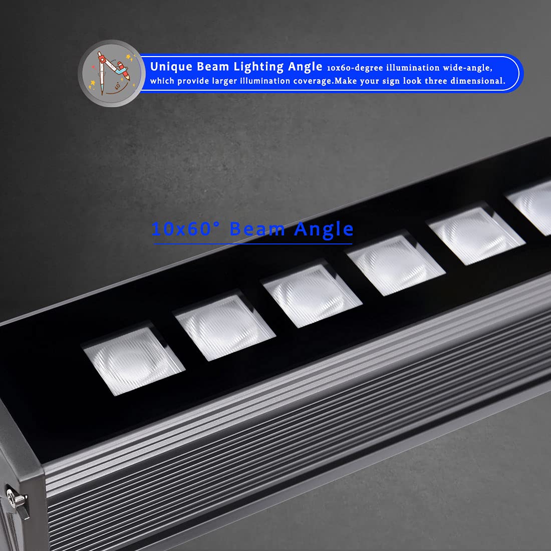 Upgraded 3.2ft/40 Linkable 108W RGBW Wall Washer LED Lights with RF Remote & Switch Control - 120V, Dimmable, 10x60° Beam Angle, 11 Lighting Modes & Timer Function - Perfect for Home Theater, Stage Lighting, and Architectural Accent Lighting
