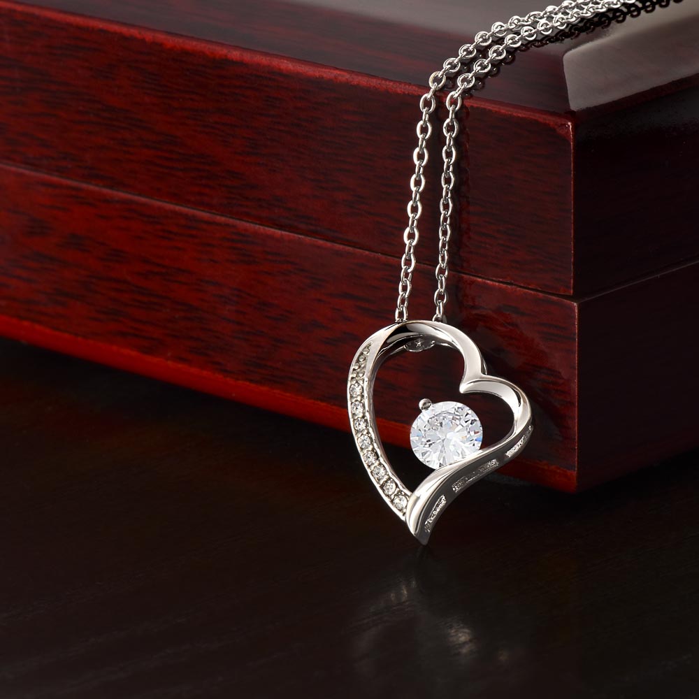 Beautiful Jewelry Necklace for Daughter - Thoughtful Gift from Mom in White or Yellow Gold Finish - Perfect for Birthdays, Graduation & Special Occasions