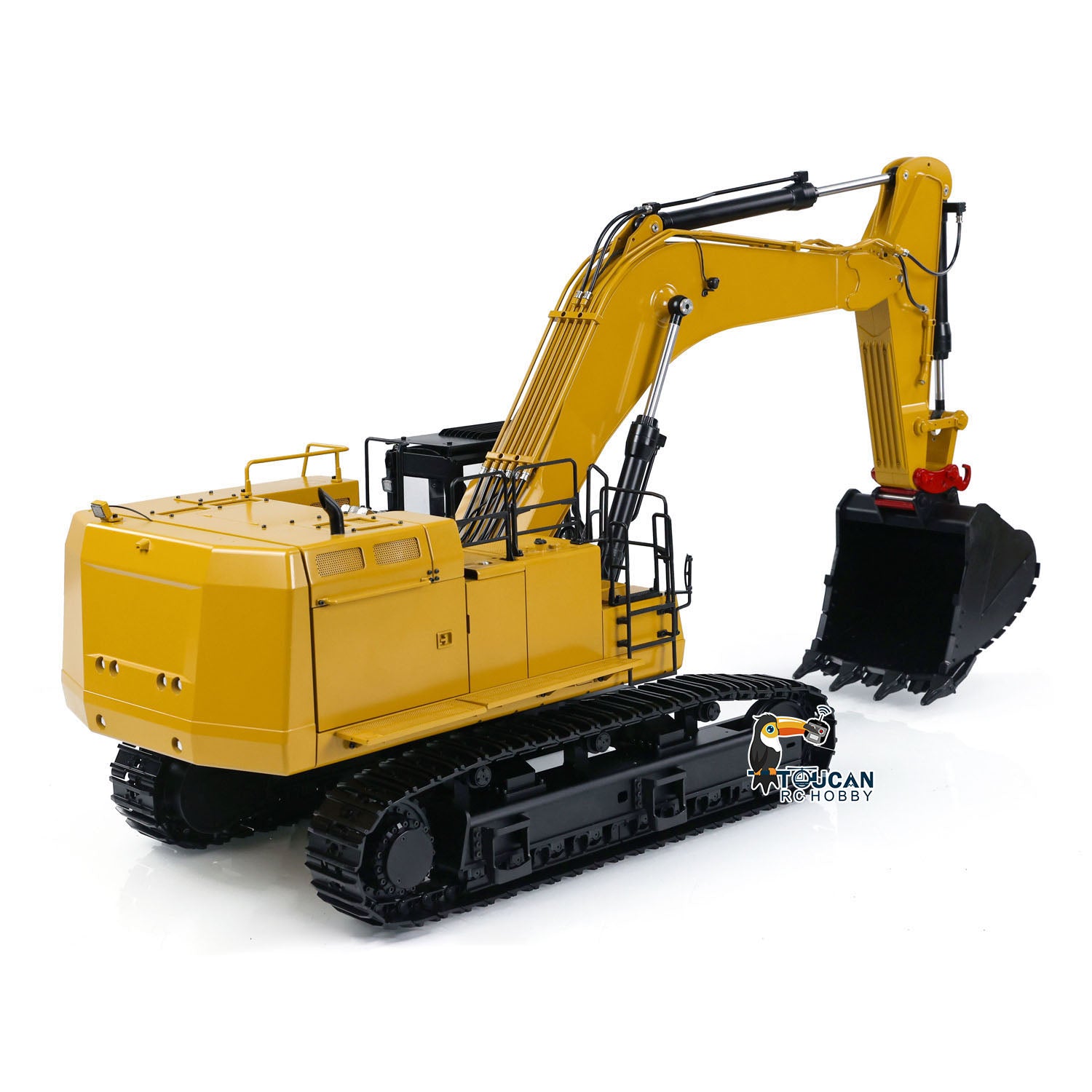 1/14 Scale Metal Hydraulic RC Excavator - Remote Control Construction Vehicle with 374F Engine, I6S ESC & Servo Motor - Engineering Toy for Adults & Hobbyists (Ideal for Construction Simulation, Backyard Digging & RC Model Collection)
