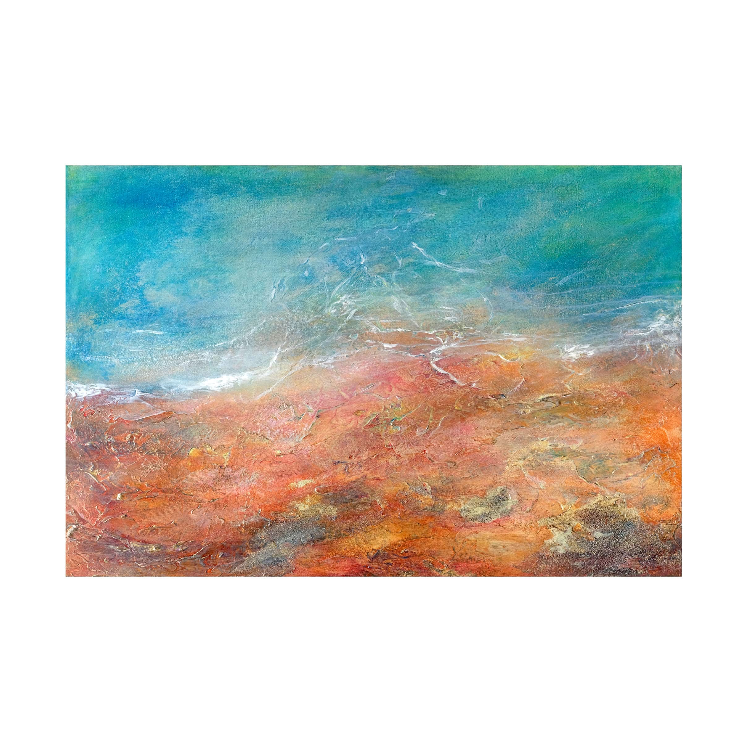 Trademark Fine Art 'Somewhere Beyond The Sea' Canvas Wall Art by Brazen Edwards - Coastal Home Decor for Living Room, Bedroom & Office