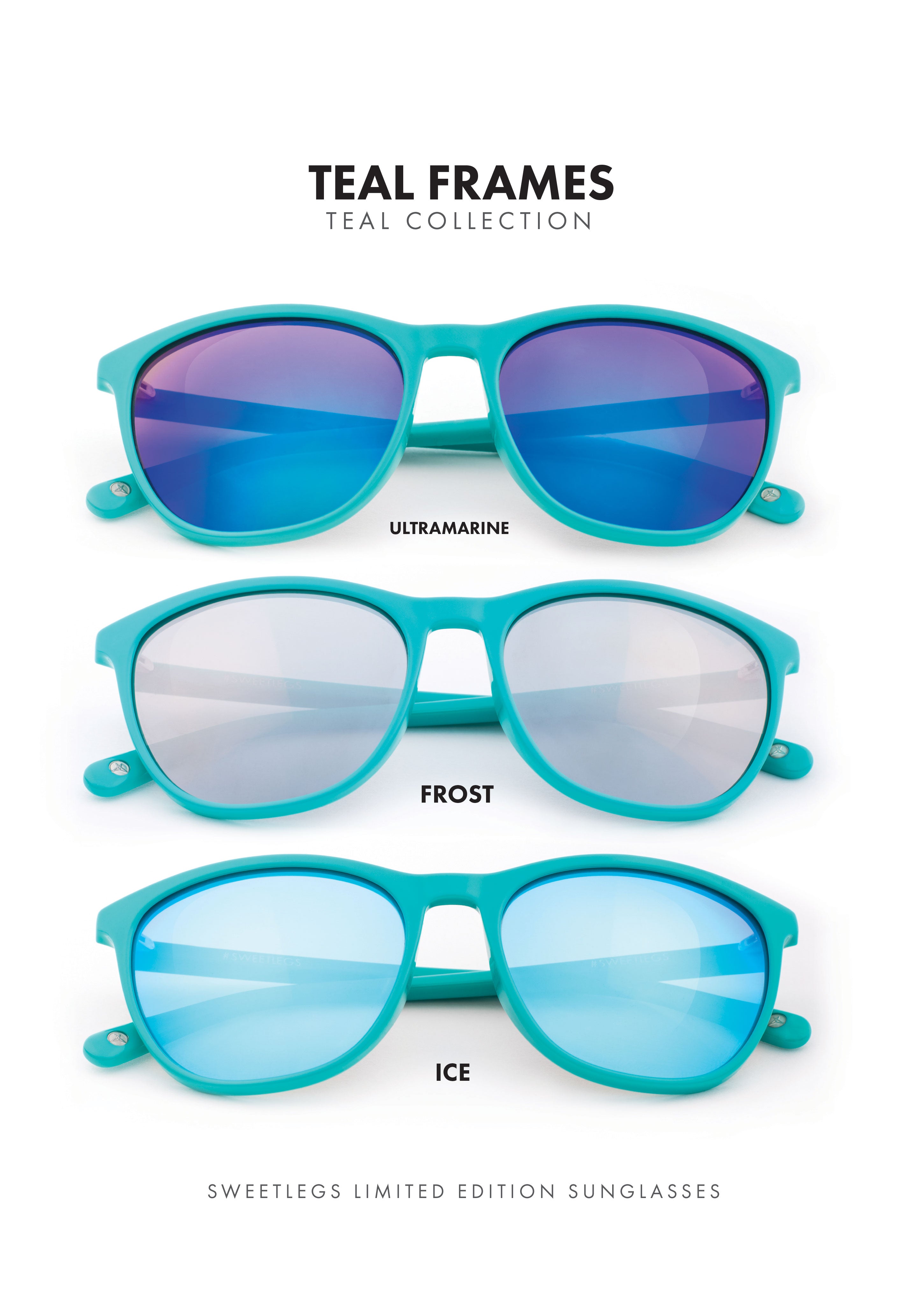 Stylish Teal Sunglasses for Women & Men - UV Protection Polarized Aviator Shades - Perfect for Driving, Beach & Outdoor Activities