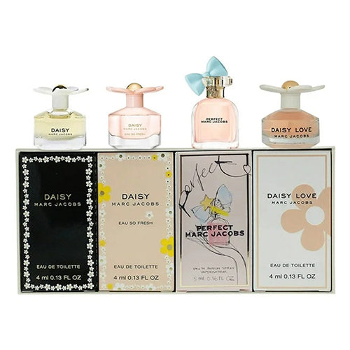 Marc Jacobs 4-Piece Mini Fragrance Gift Set for Women - Perfect for Birthdays, Anniversaries & Valentine's Day Gifts