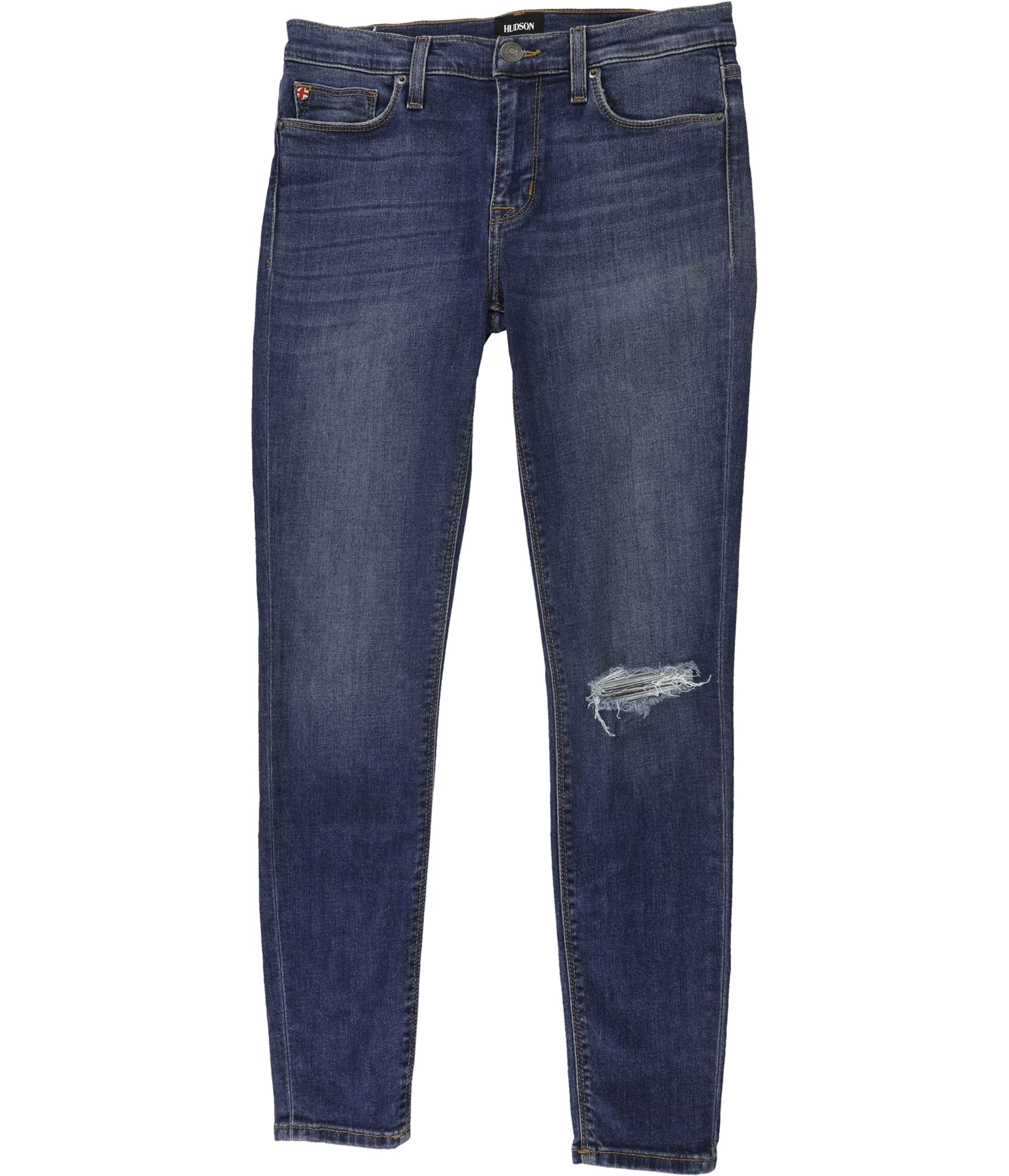 HUDSON Women's Natalie Skinny Fit Jeans - High Waist Stretch Denim Pants for Casual Wear & Night Out