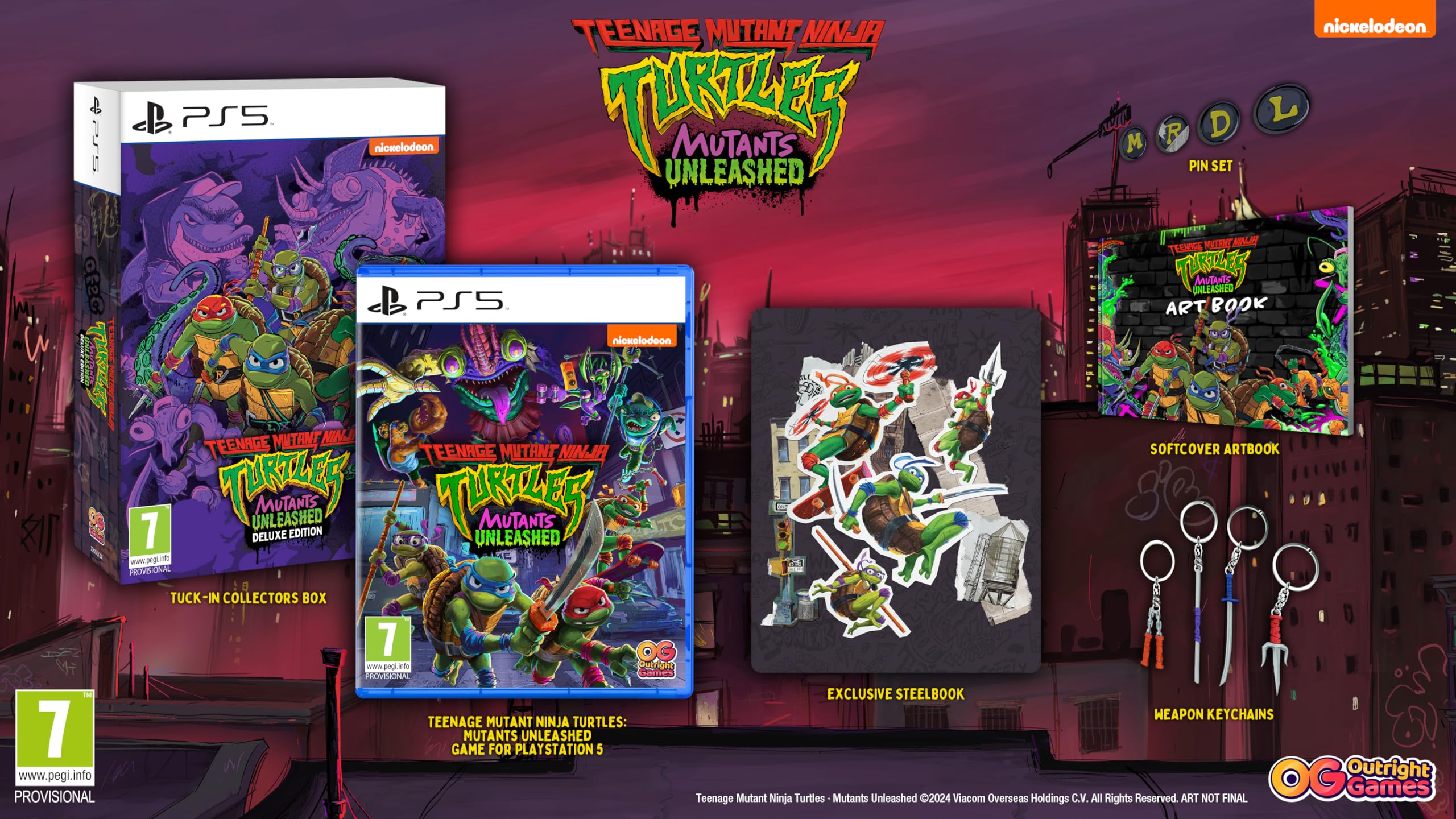 Teenage Mutant Ninja Turtles: Mutants Unleashed Deluxe Edition for PlayStation 5 (PS5) - Action-Adventure Game for Kids & Teens | Perfect for Family Game Nights & TMNT Fans