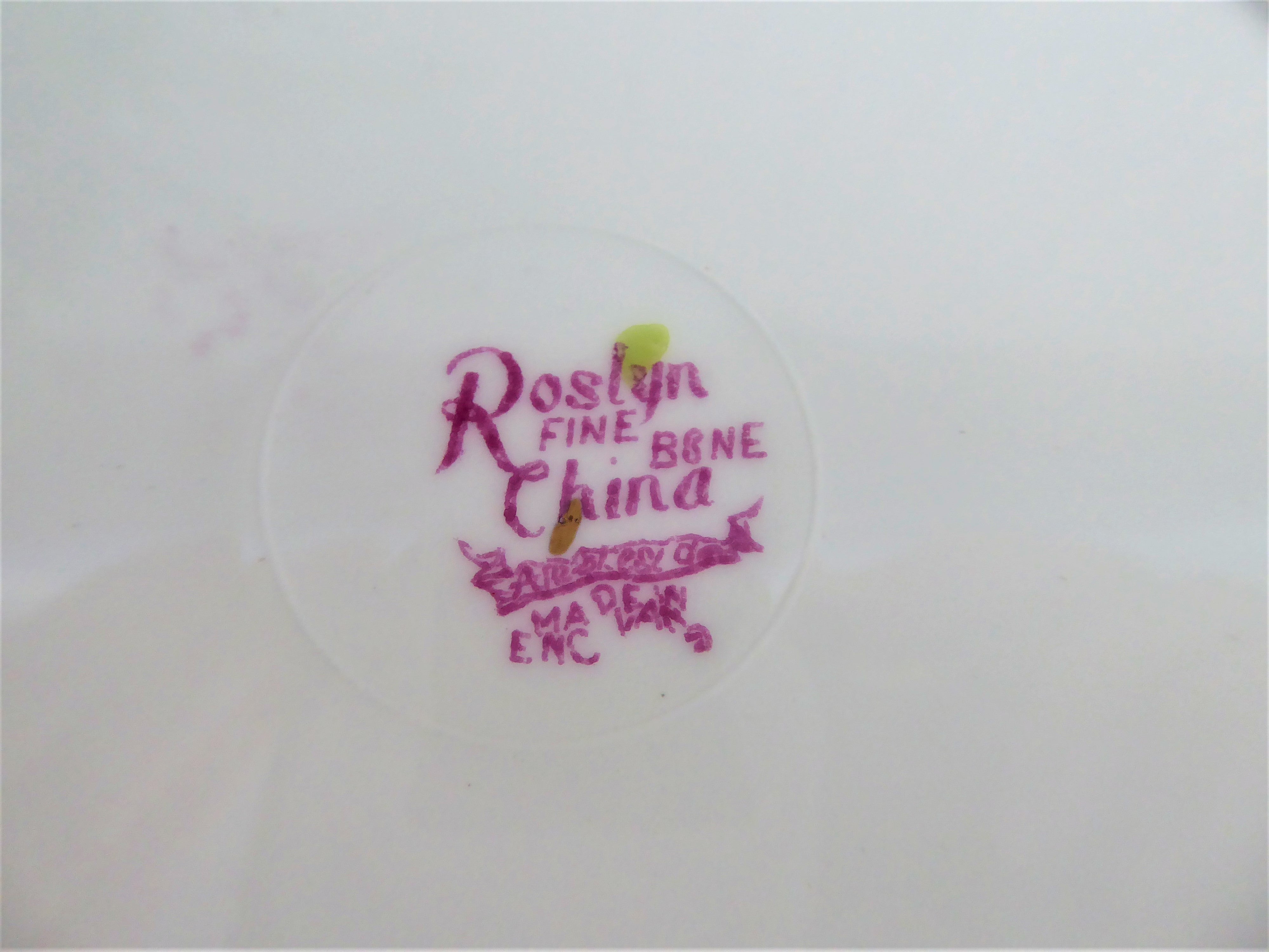 Vintage Roslyn England Ambleside Lugged Cake Serving Plate - Pink Lavender Floral Design with 1950s Poppies & Daisies | Perfect for Afternoon Tea, Bridal Showers & Vintage Tableware Collections