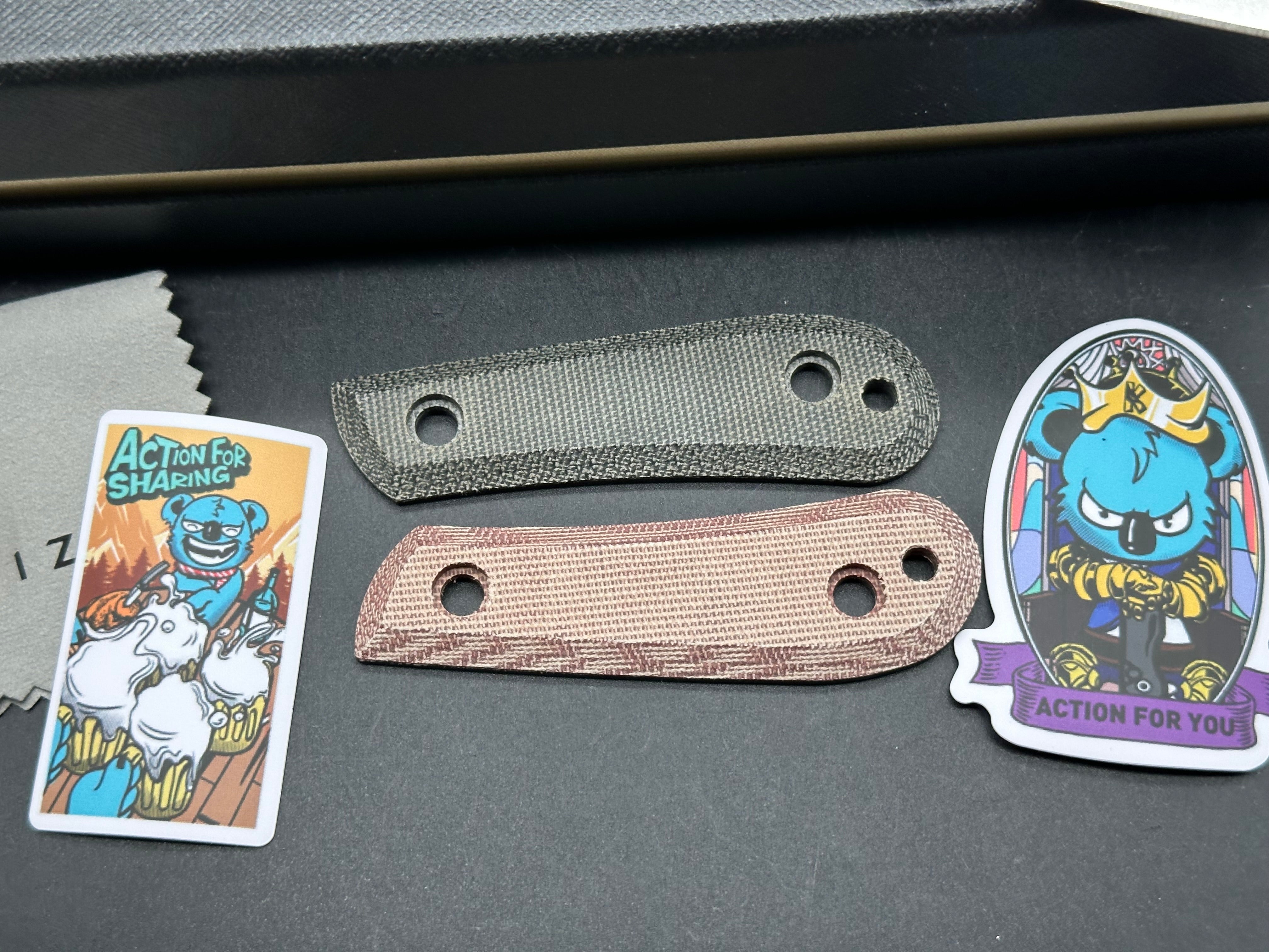 KIZER DECKHAND Fixed Blade Knife - Black G10/Micarta Handle, D2 Steel Plain Edge with Stonewash Finish - Outdoor Camping, Hunting & Survival Tool