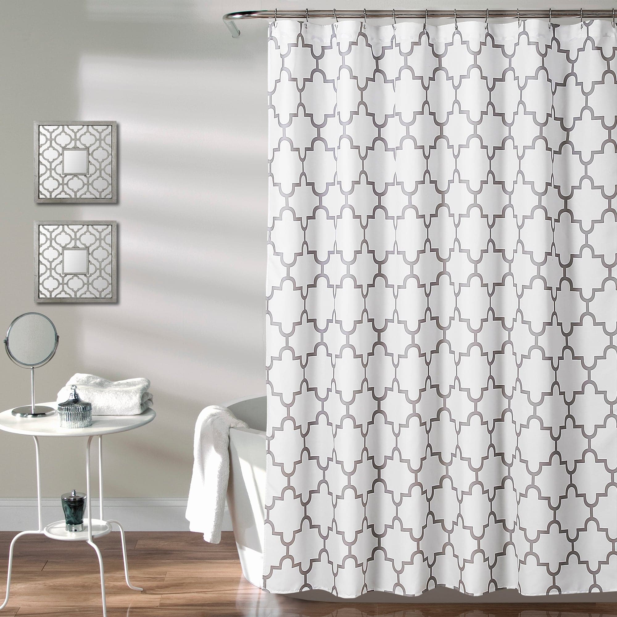 Bellagio Luxury Shower Curtain - Waterproof Fabric Bathroom Decor for Modern Homes - Perfect for Spa-Like Showers & Elegant Bathroom Upgrades