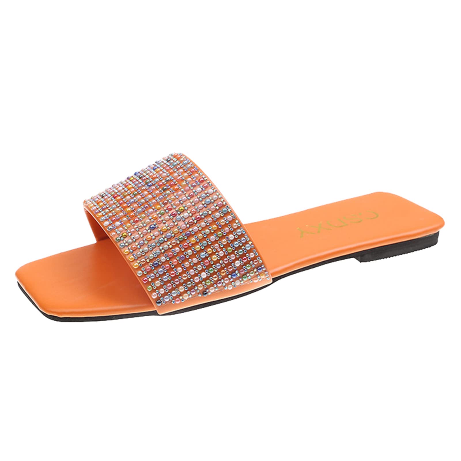 Women's Rhinestone Flip Flops - Fashion Beach Sandals for Summer & Bathroom Use