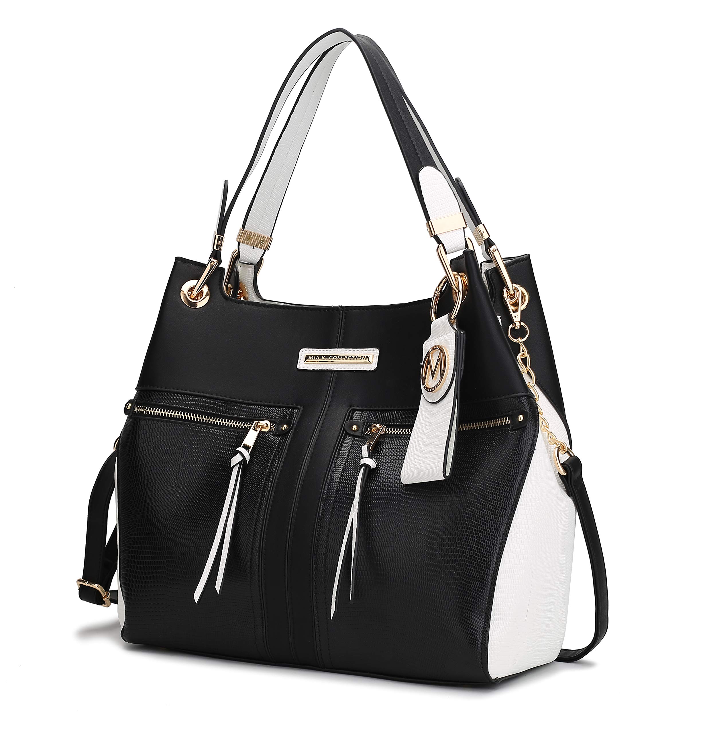 MKF Collection Women's Vegan Leather Tote Bag - Stylish Shoulder Handbag with Top Handle for Work, Travel & Daily Use | Fashionable Satchel Purse by Mia K