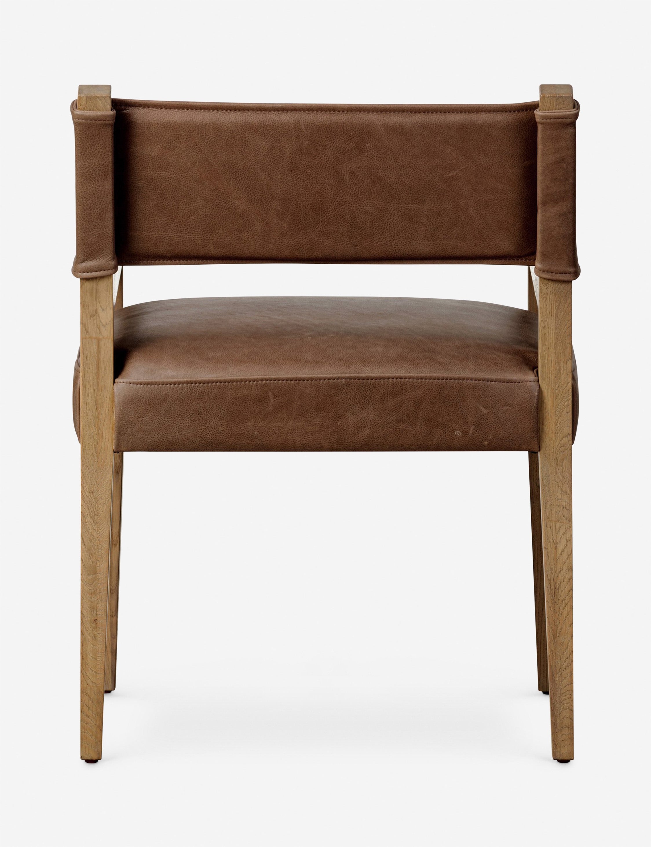 Premium Genuine Leather Dining Chair - Modern & Comfortable Upholstered Seat for Home, Restaurant, or Office - Perfect for Elegant Dining Rooms, Kitchen Tables, and Conference Areas