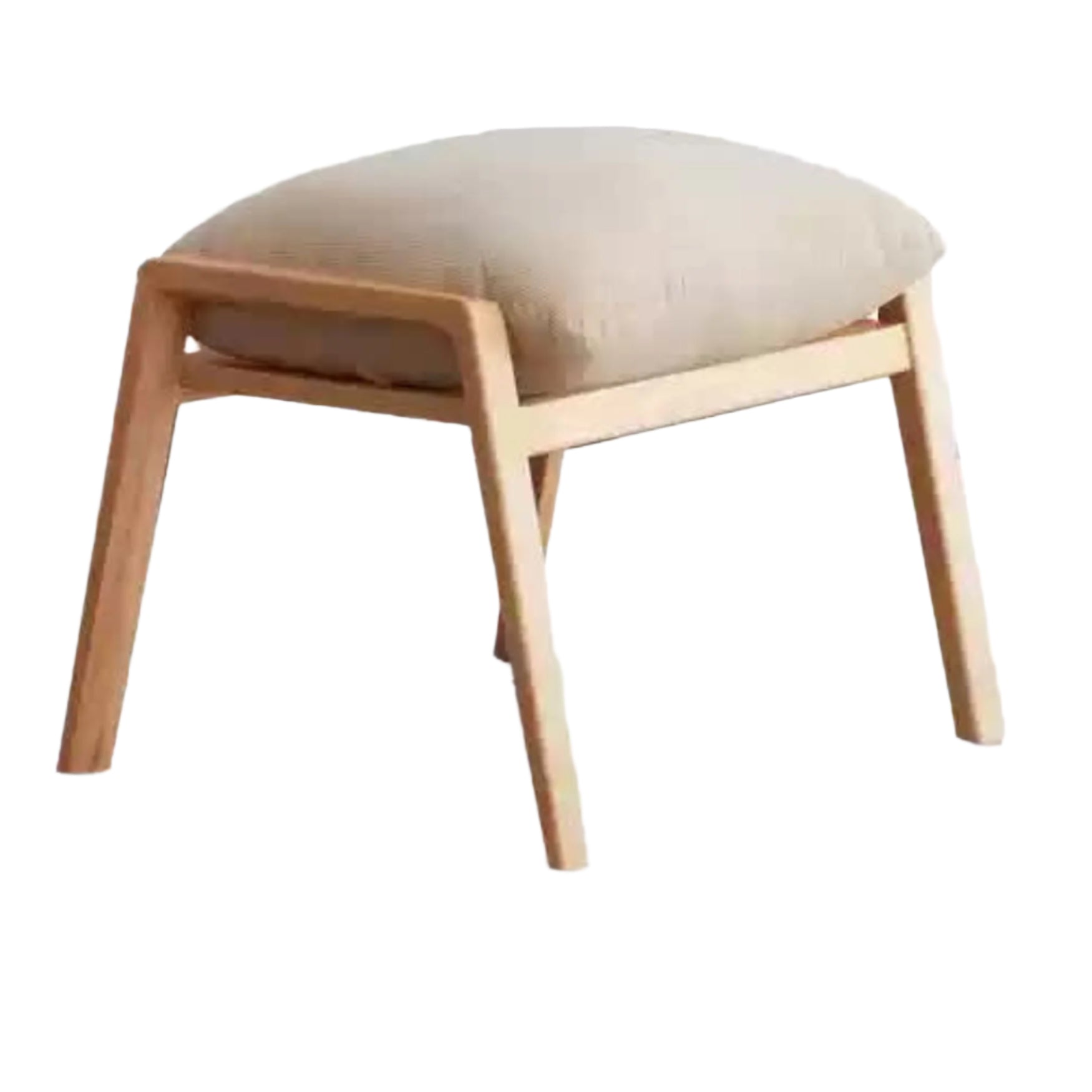 Solid Oak Wood Footrest Ottoman - Shoe Stool with Storage - Perfect for Living Room, Bedroom & Entryway - Durable & Stylish Home Decor