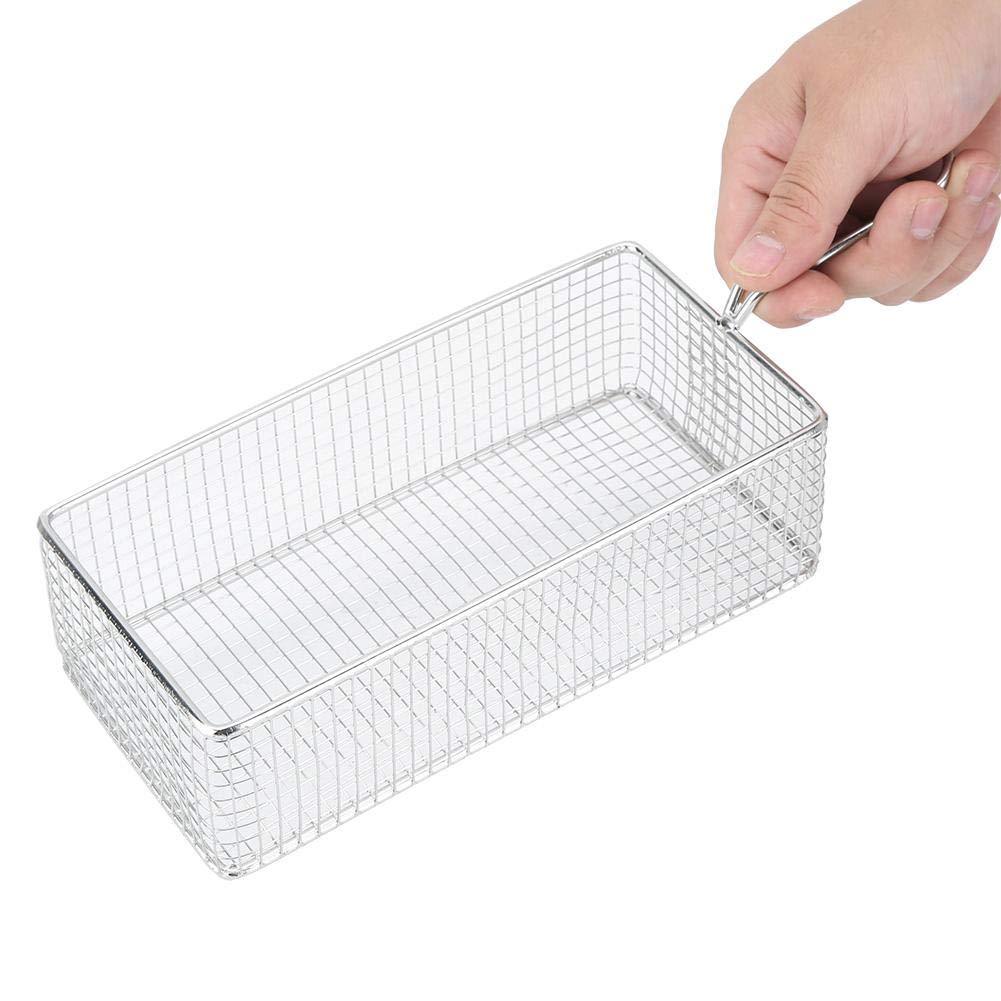 Stainless Steel French Fries Basket - Heavy Duty Deep Fryer Basket for Home Kitchen, Perfect for Frying Chips, Onion Rings & Chicken Wings