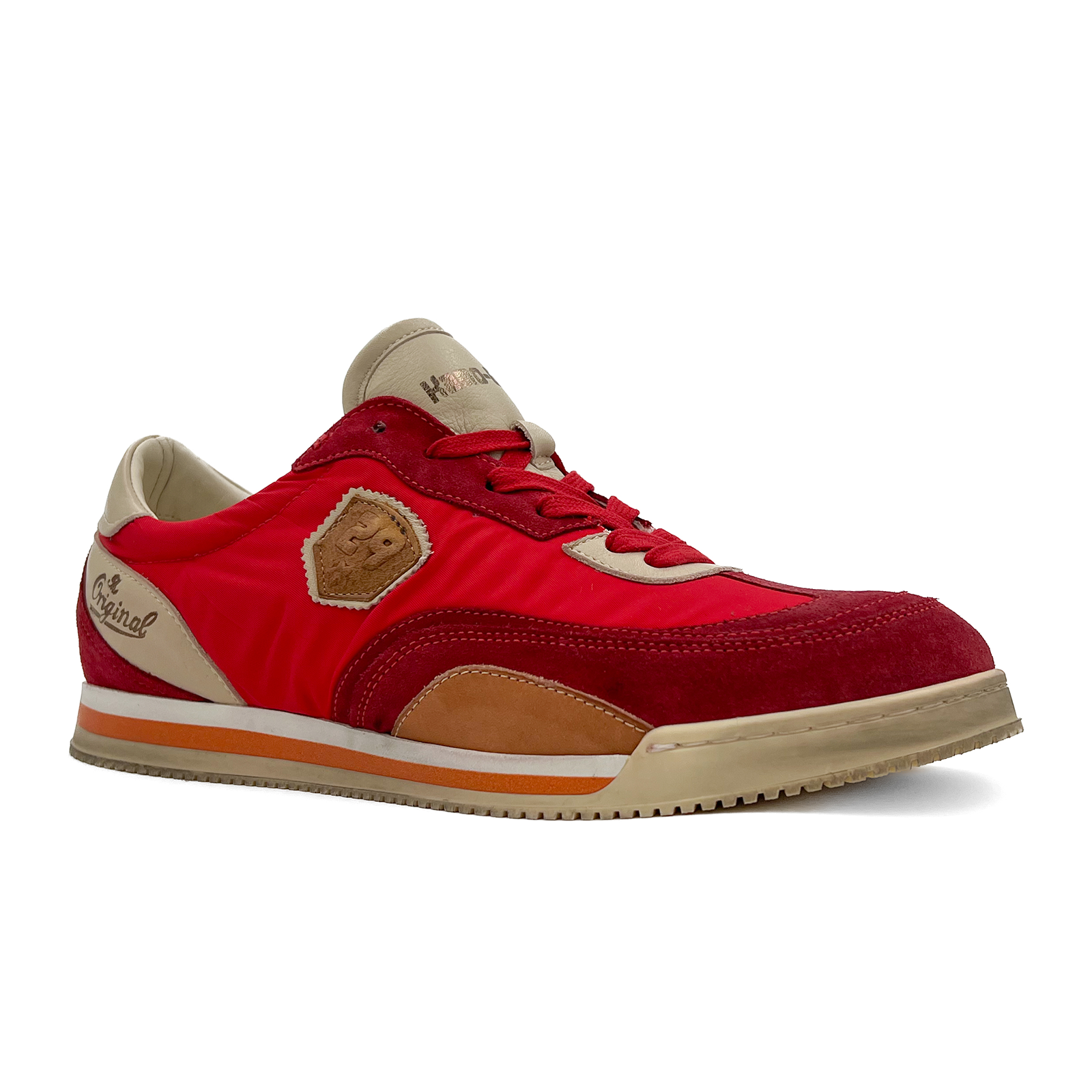 Kamo Gutsu SCUDO 006 Men's Sneakers - Cherry Combi Color | Comfortable Casual Shoes for Walking, Running & Everyday Wear