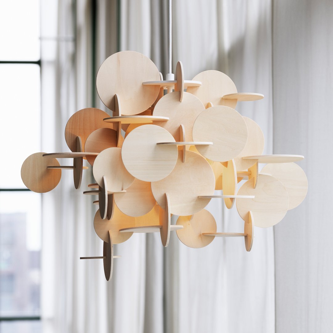 Modern Bau Pendant Lamp - Sleek Scandinavian Design for Living Room, Bedroom, or Dining Area | Adjustable Hanging Light Fixture