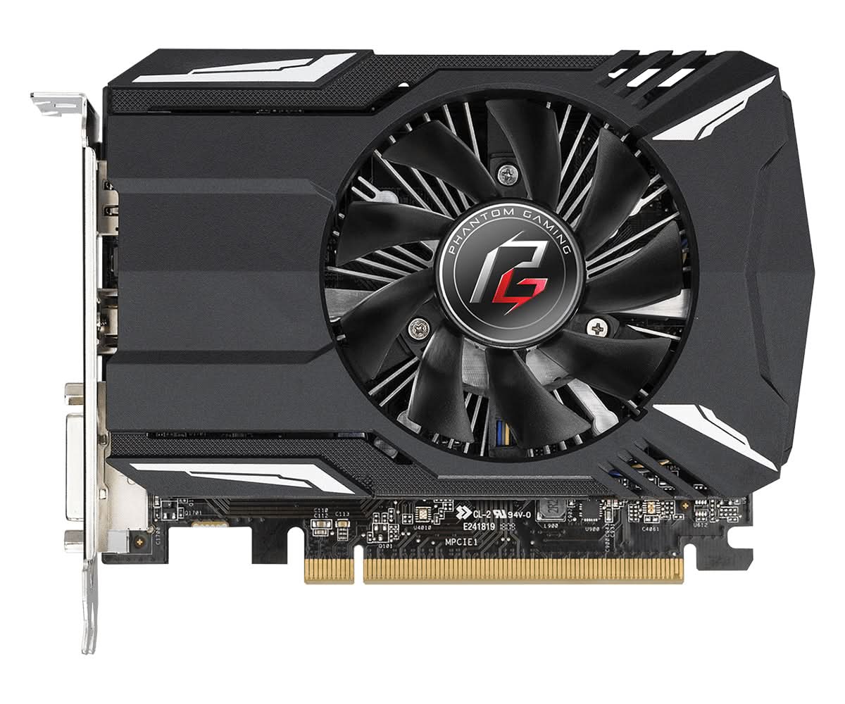 ASRock Phantom Gaming Radeon RX 550 4GB GDDR5 Graphics Card - AMD RX 550 4G Gaming GPU for PC Builds, eSports, and 1080p Gaming Performance