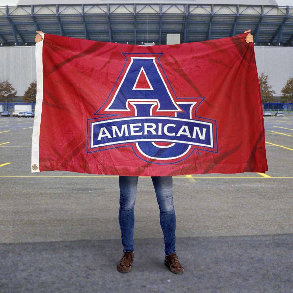 AU Eagles Red College Flag - Premium Quality 3x5 ft Polyester Banner for Game Day, Tailgating & Dorm Decor - Officially Licensed Team Spirit Gear