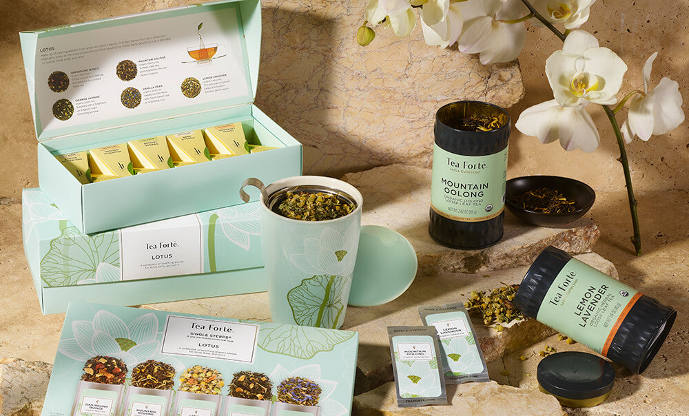 Premium Lotus Tea Assortment - Organic Herbal Tea Blends for Relaxation & Wellness - Perfect for Meditation, Yoga & Stress Relief