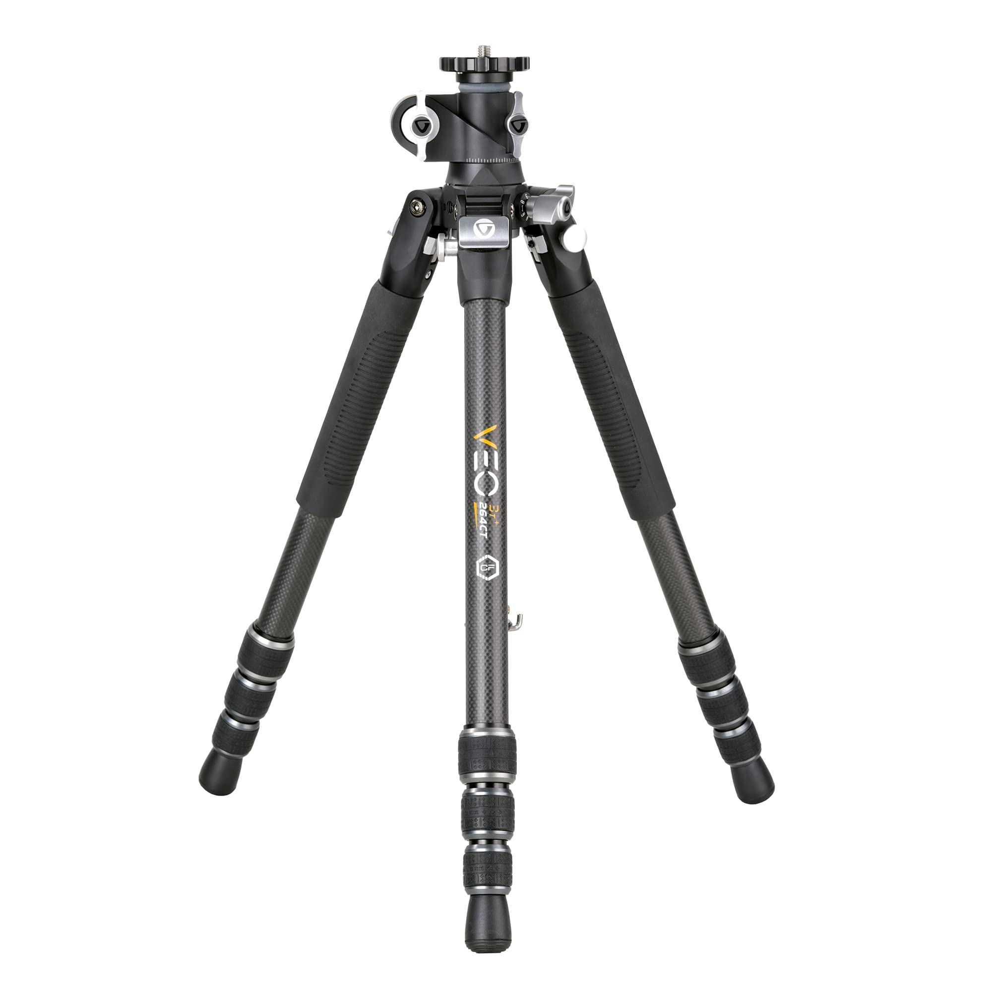 Vanguard VEO 3T+ 264CT Carbon Fiber Travel Tripod - Ultra Lightweight & Compact, 15kg Load Capacity - Perfect for Travel Photography, Hiking, and Outdoor Adventures