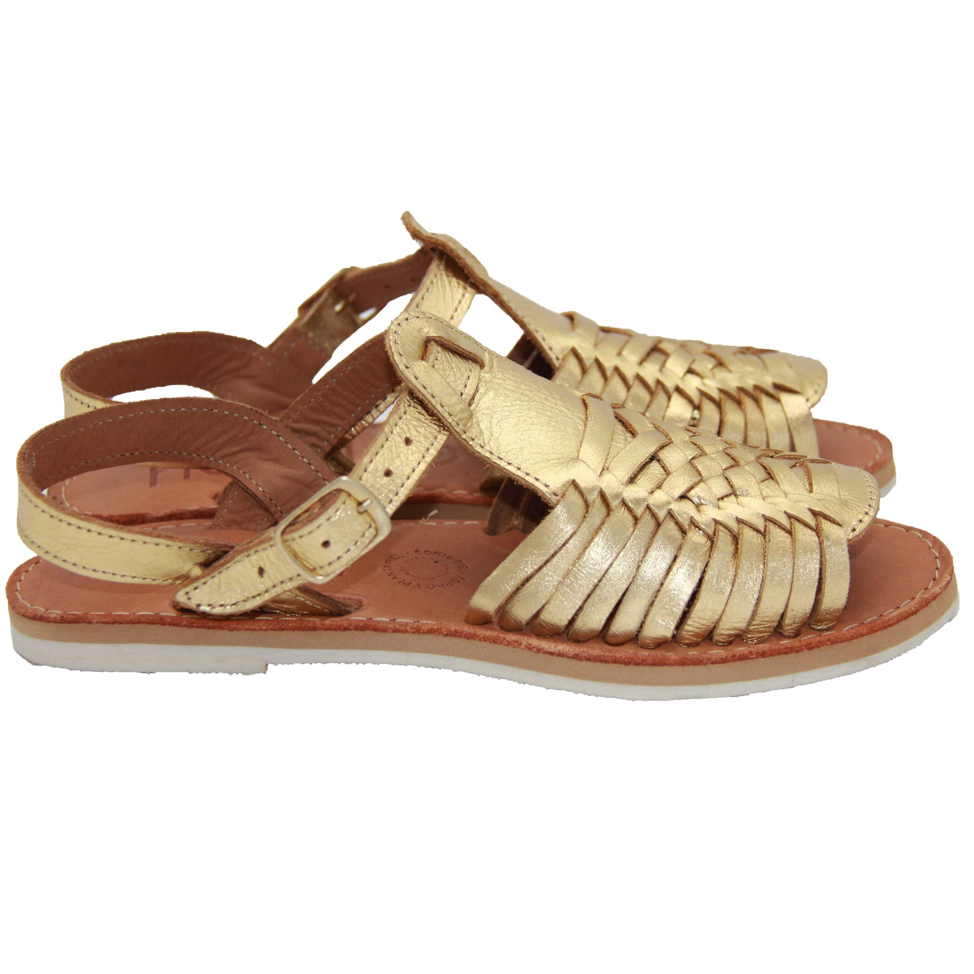 Women's Leather Huarache Sandals - Mexican Open-Toe Handmade Sandals for Women | Comfortable Summer Beach Walking & Boho Fashion Outfits
