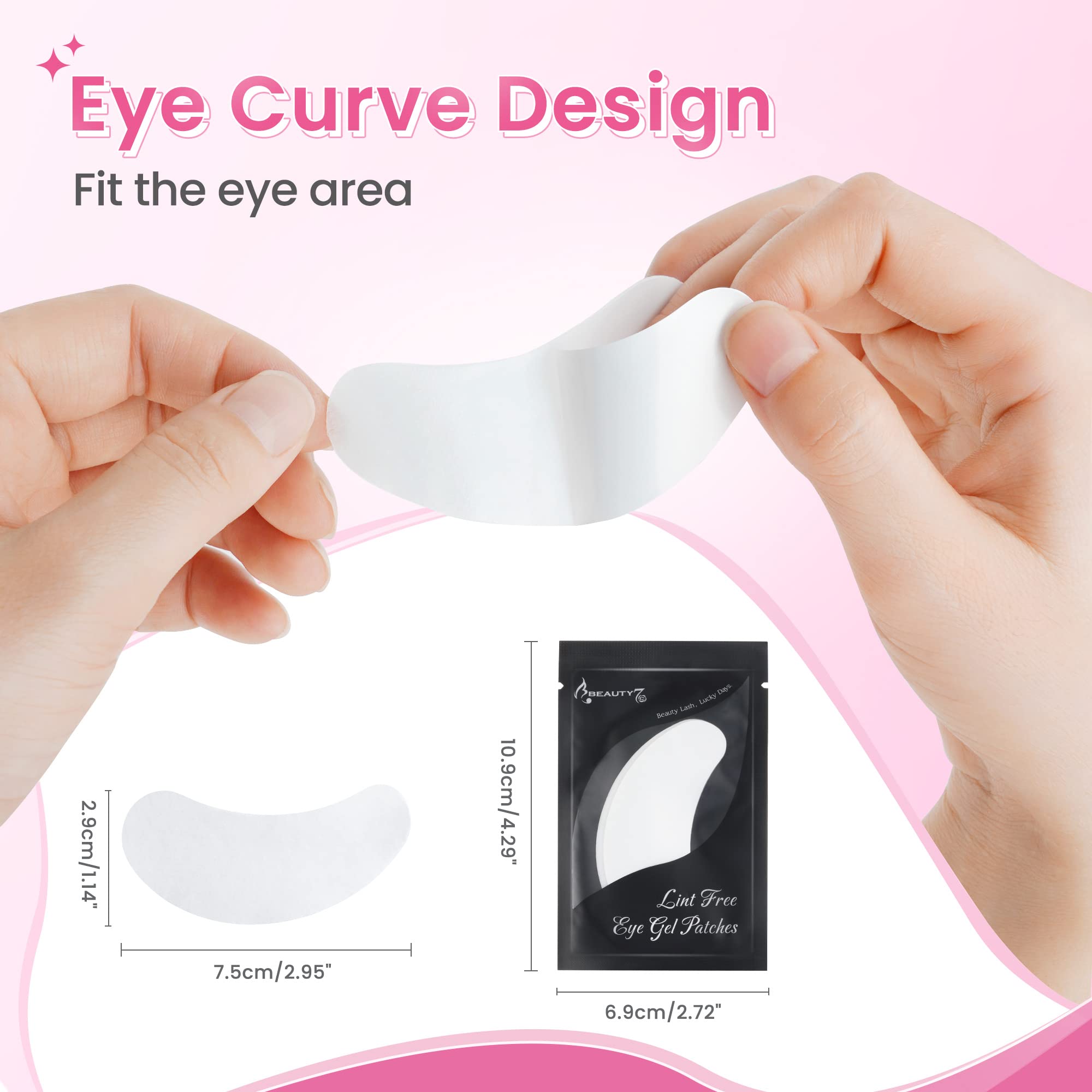60 Pairs Collagen Gel Eye Patches for Under Eye Eyelash Extensions - Enhance & Protect Lashes, Reduce Wrinkles - Perfect for Lash Extensions, Dyeing & Nighttime Skincare Routine