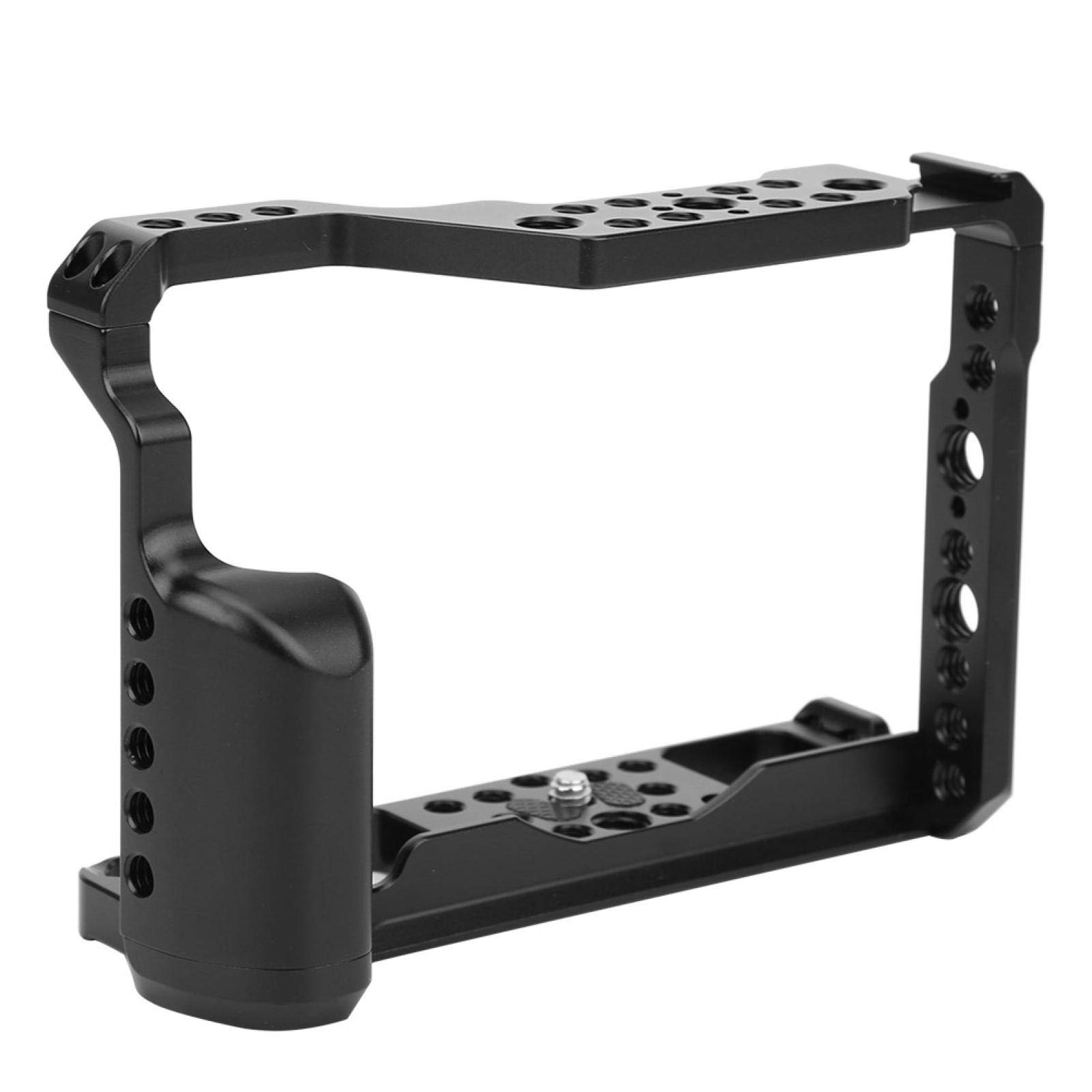 FOLOSAFENAR Anti-Wear Aluminum Alloy Camera Cage for Fuji X-T1/T2/T3 - CNC Machined with Cold Shoe Mount - Durable Photography Rig for Vlogging, Filmmaking & Professional Shoots