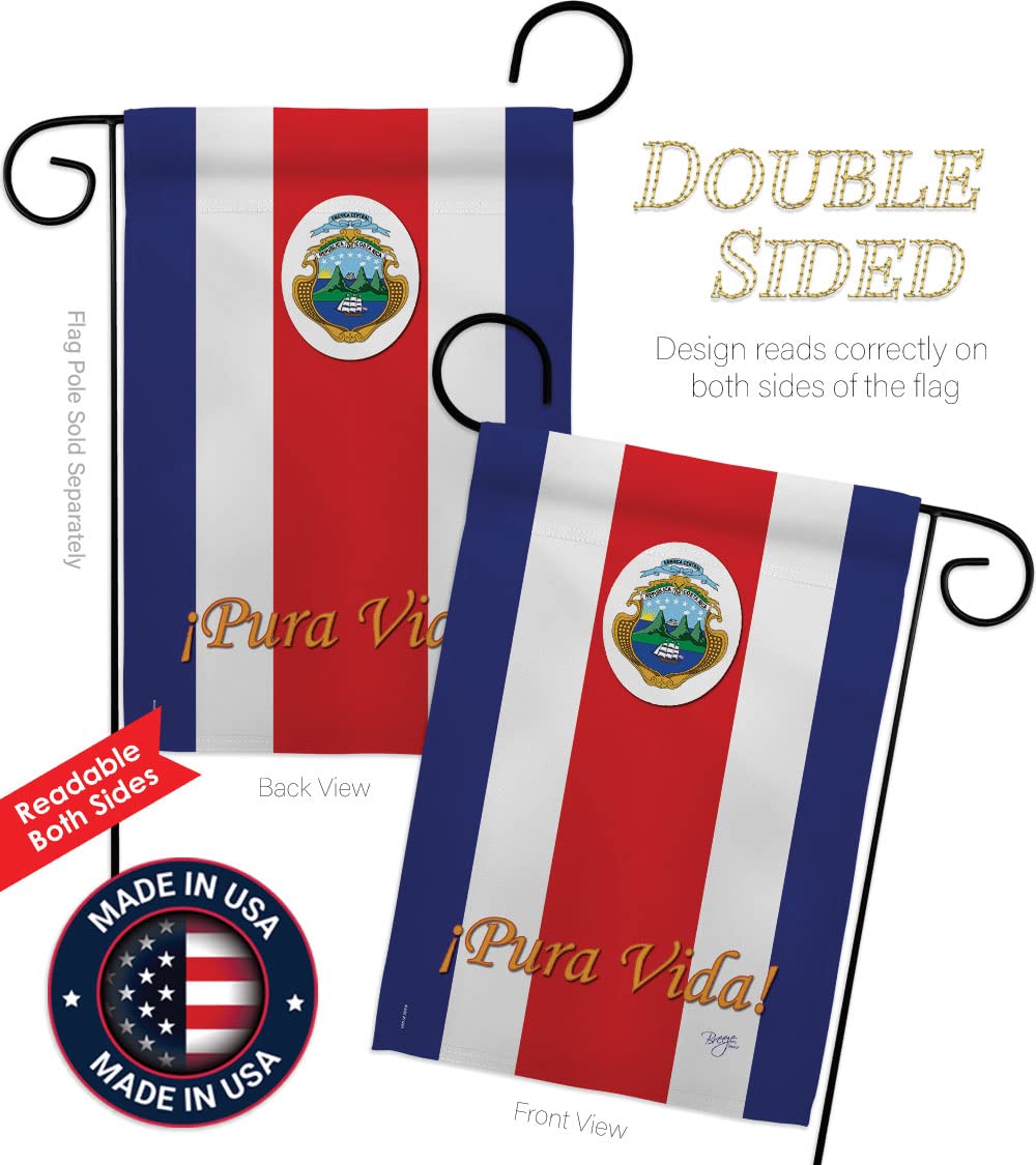 Costa Rica Garden Flag 13x18.5