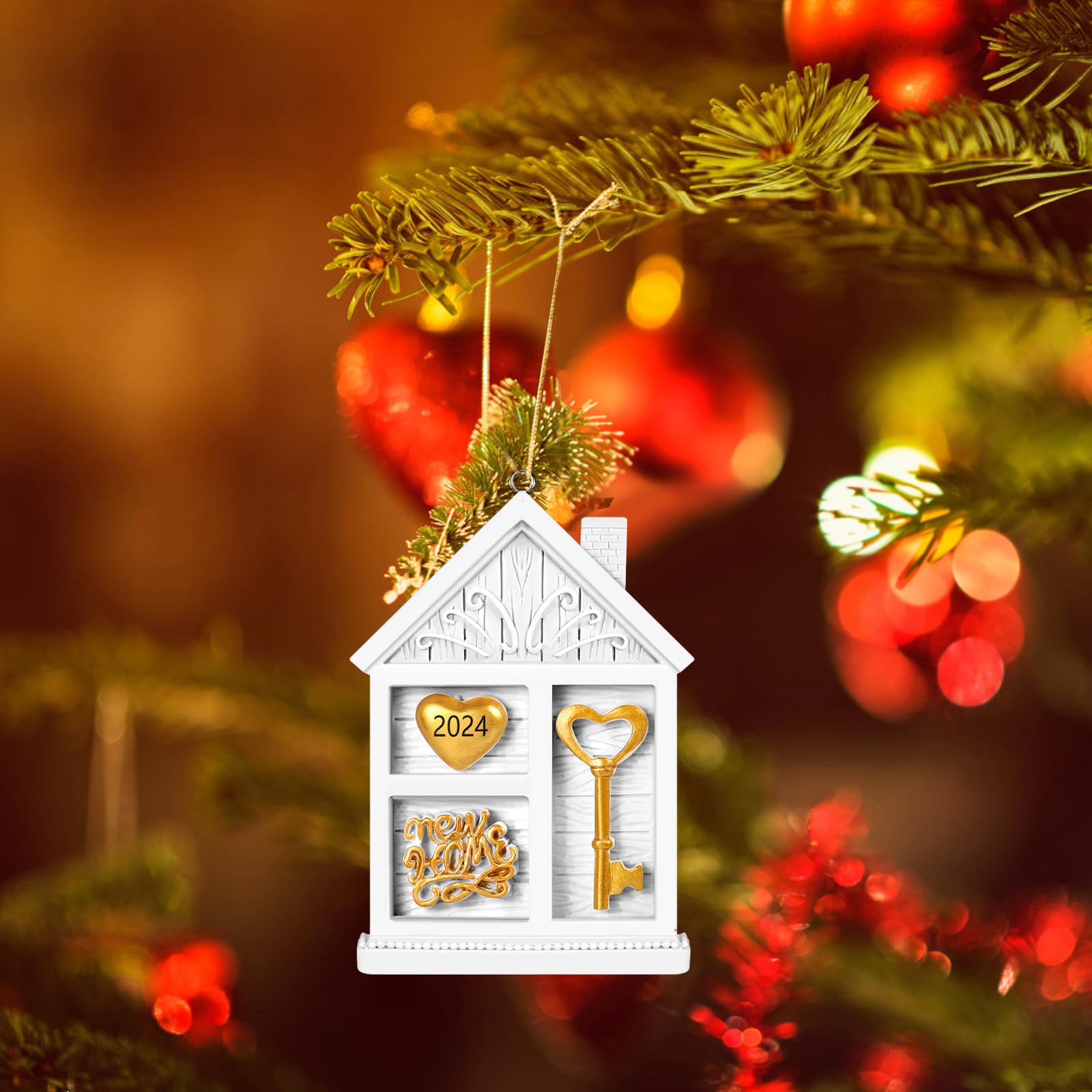 2024 New Christmas Ornament for Home Decor - Funny Housewarming Gift Ideas for New Homeowners | Perfect for Holiday Decorations & New House Celebrations