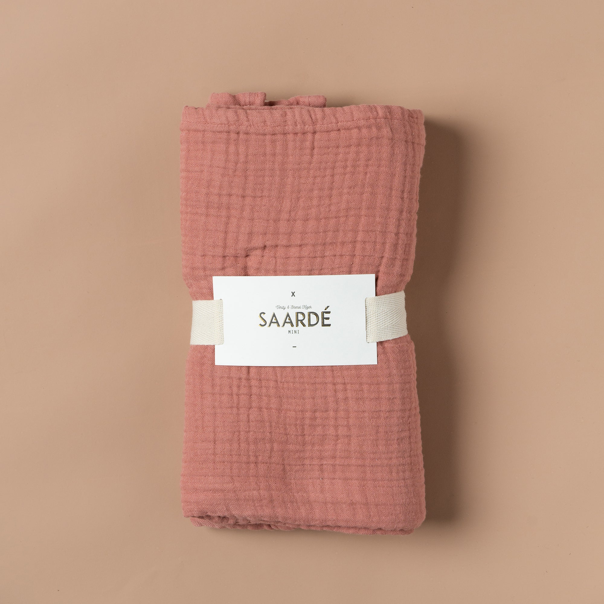 Enes Crinkle Baby Blanket - Soft & Sensory Infant Blanket for Playtime & Tummy Time | Guava Pink | Perfect for Newborns, Toddlers & Developmental Play
