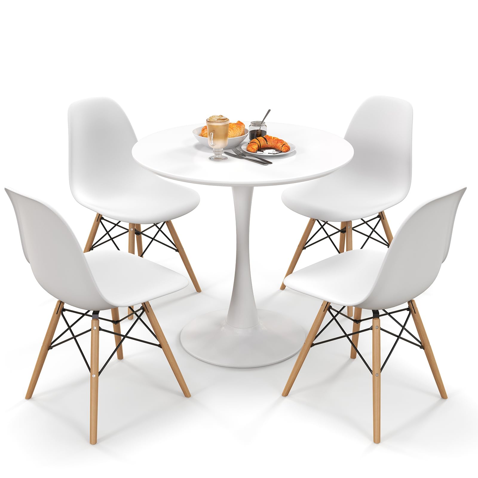 Giantex 5-Piece Modern Kitchen Dining Set - 32