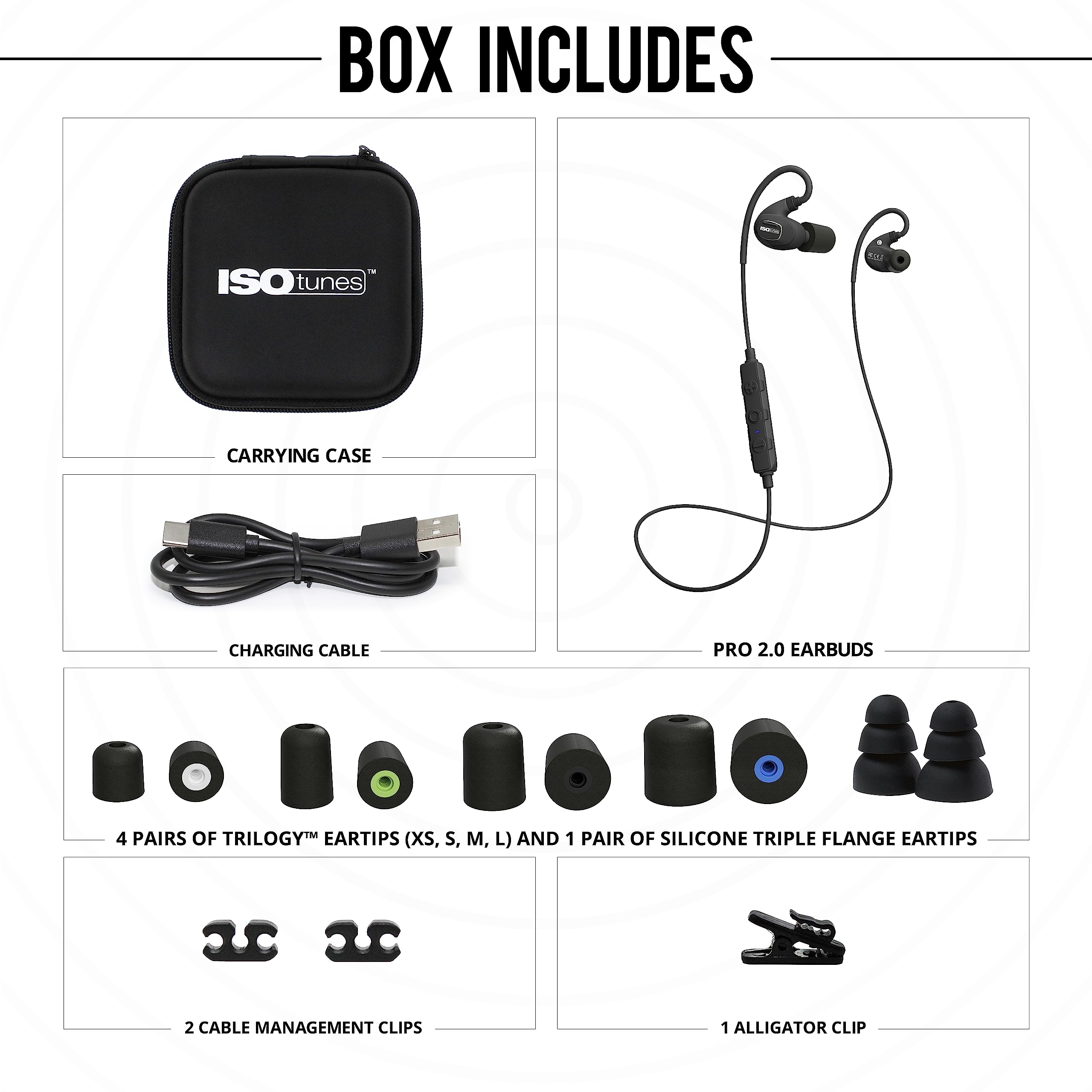 ISOtunes PRO 2.0 Bluetooth Earplug Headphones with 27dB Noise Reduction - OSHA Compliant Hearing Protection, 16+ Hour Battery, IP67 Waterproof - Perfect for Construction, Lawn Mowing & Industrial Work