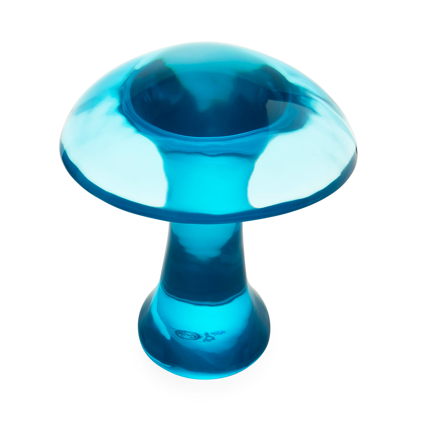 Handmade Turquoise Acrylic Mushroom Decor - Unique Home & Office Decoration for Boho, Fairy Garden, and Gift Giving