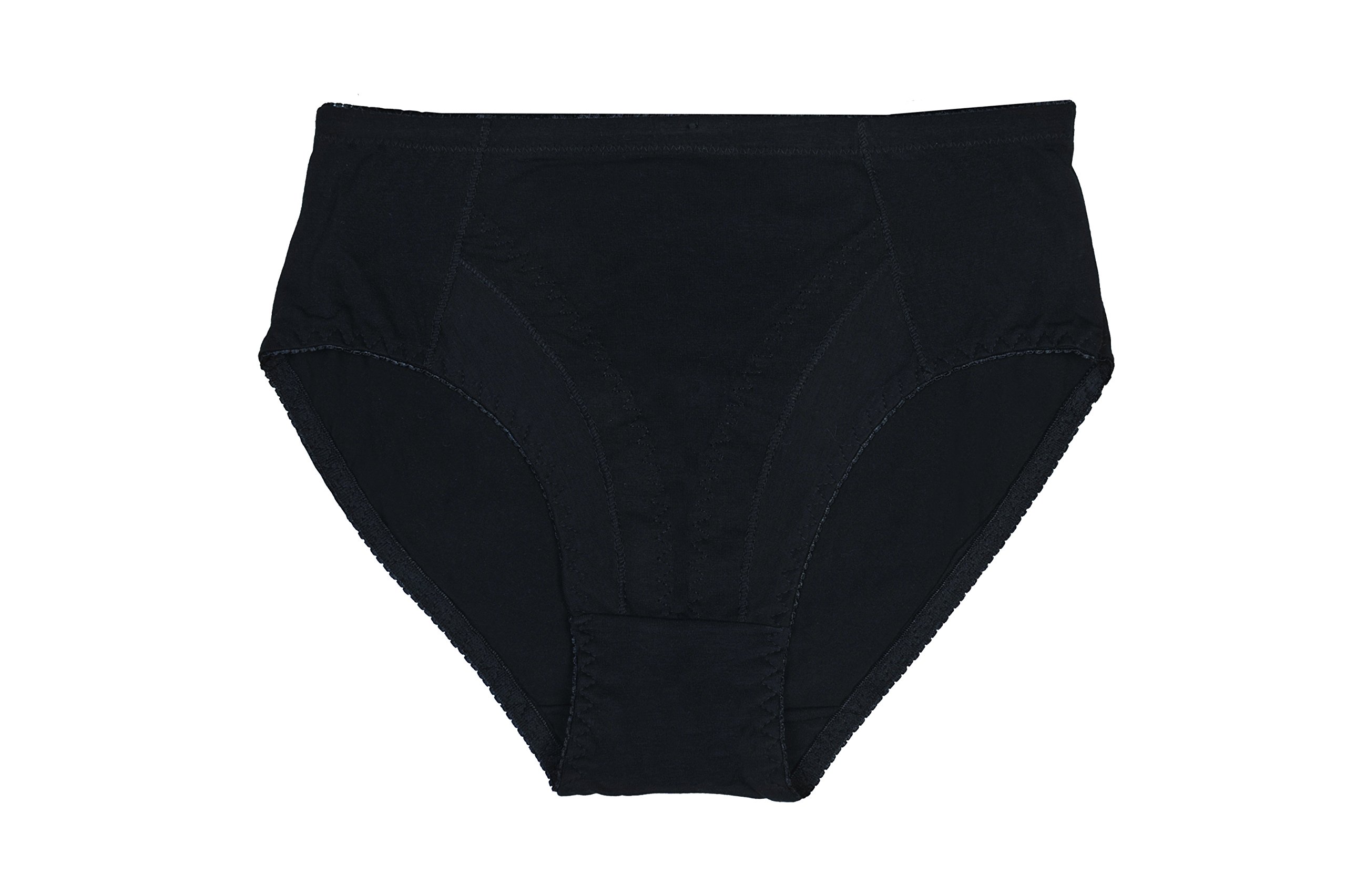 4-Pack Women's Cotton Spandex High Cut Bikini Underwear - Breathable, Stretchy & Silky Soft Comfort - Perfect for Yoga, Beach & Everyday Wear