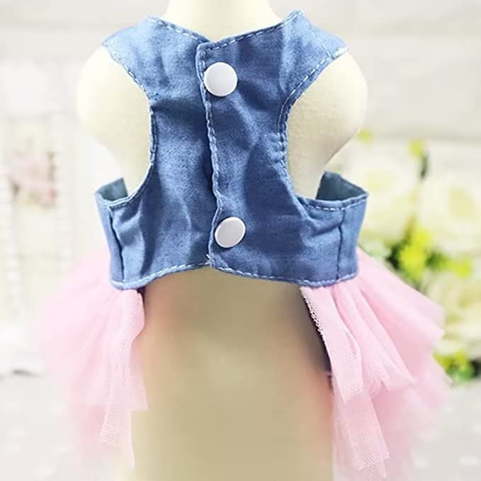 Stylish Mush Dog Tutu Dress for Small Dogs - Princess Summer Puppy Pet Clothes for Girls | Perfect for Parties, Photos & Special Occasions