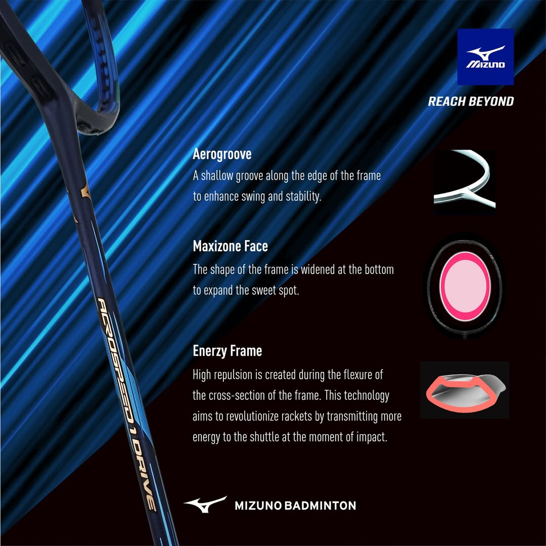 Mizuno Acrospeed 1 Drive Golf Shoes for Men - Lightweight & Comfortable Blue Spiked Golf Shoes - Perfect for Driving Range & Tournament Play