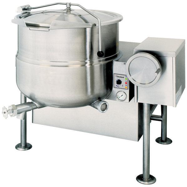 Cleveland KGL 60T 60-Gallon Commercial Tilting Steam Jacketed Kettle - 190,000 BTU Liquid Propane - Perfect for Restaurants, Catering & Food Production