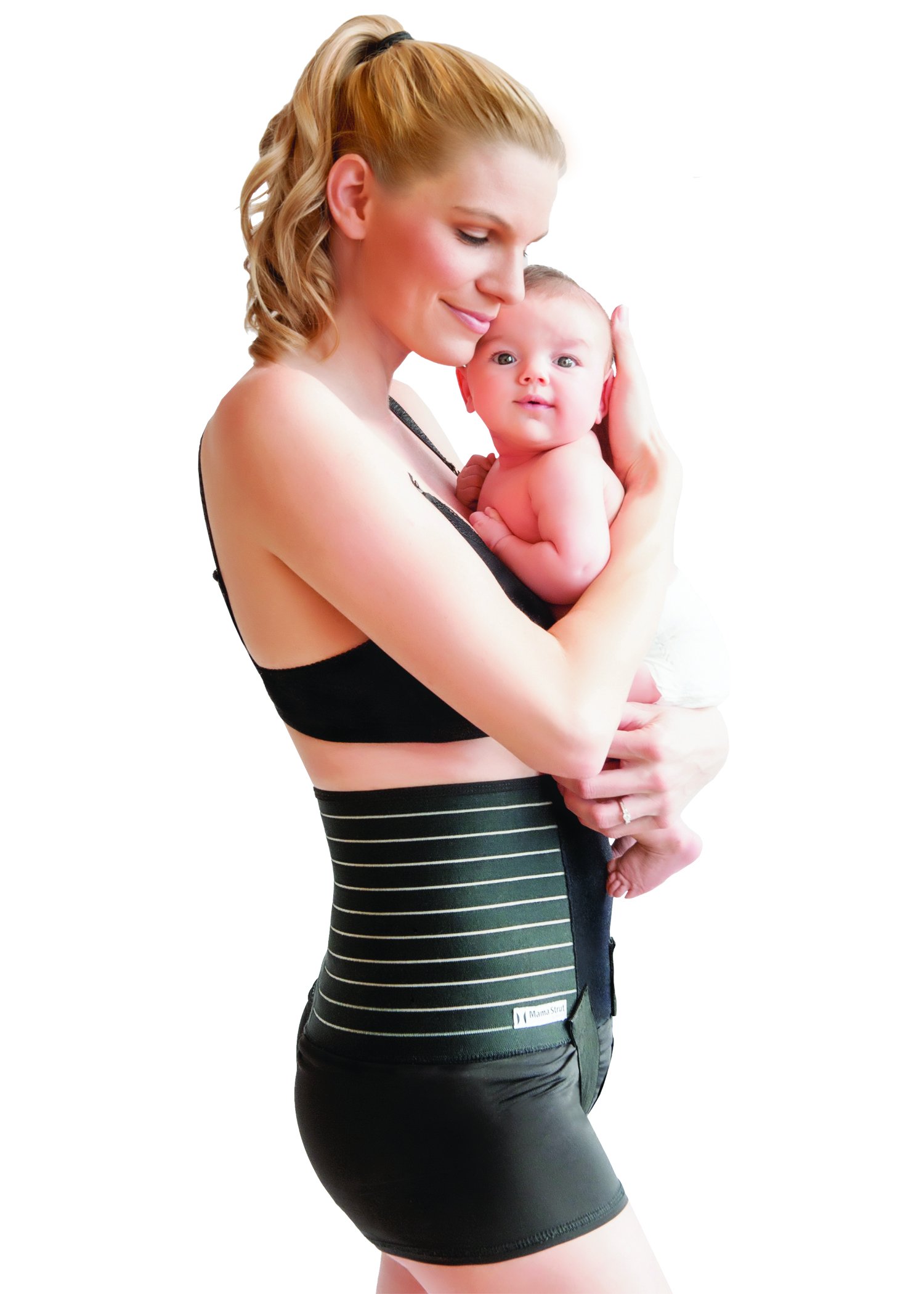 Mama Strut Postpartum Support Brace - Postpartum Recovery Wrap with Compression, Heat & Cold Therapy - 4X Large for C-Section Recovery & Abdominal Support After Birth