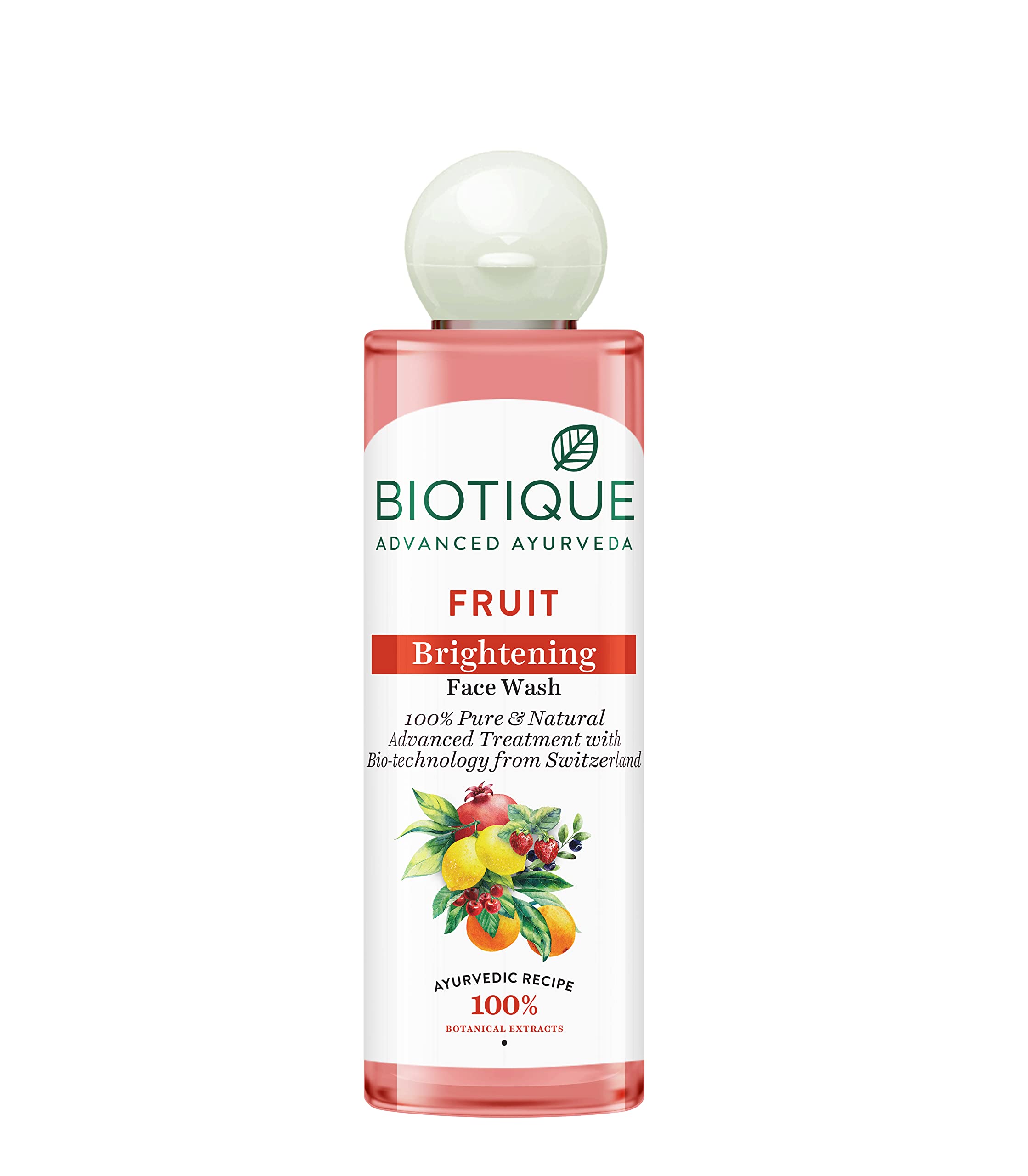 Biotique Fruit Brightening Face Wash & Depigmentation Face Pack Set - 200ml & 75gm for All Skin Types | Natural Tan Removal & Glow Boost | Daily Skincare Routine for Radiant Complexion