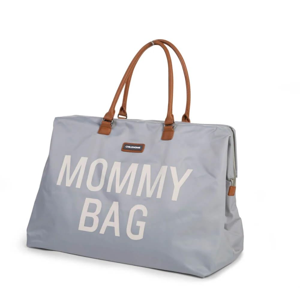 Childhome The Original Mommy Bag - Large Baby Diaper Bag & Hospital Travel Tote for Moms | Grey Pregnancy Must-Have | Perfect for Hospital Visits, Baby Showers & Family Outings