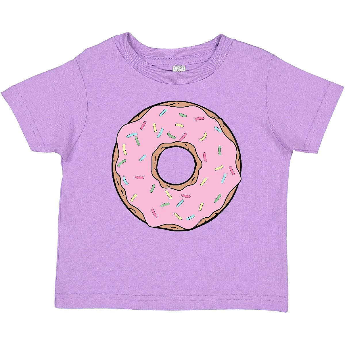 Inktastic Pink Donut Baby T-Shirt - Cute Doughnut with Frosting & Sprinkles Design - Perfect for Birthday Parties, Baby Showers & Fun Outfits