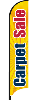 Feather Flag Banner - Custom Carpet Sale Advertising Flag | Outdoor/Indoor Promotional Sign for Retail Stores, Events & Clearance Sales