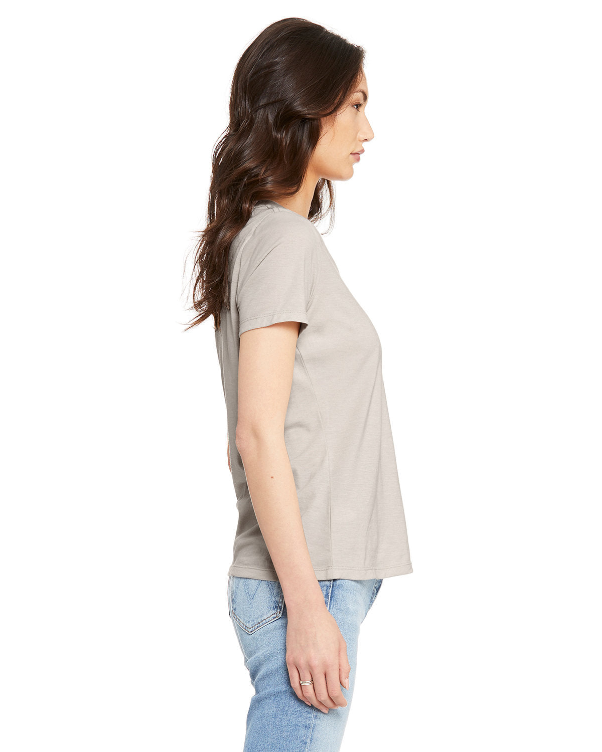 Bella + Canvas 6405CVC Women's Relaxed Heather CVC Jersey V-Neck T-Shirt - Soft Casual Tee for Everyday Wear, Lounge & Layering