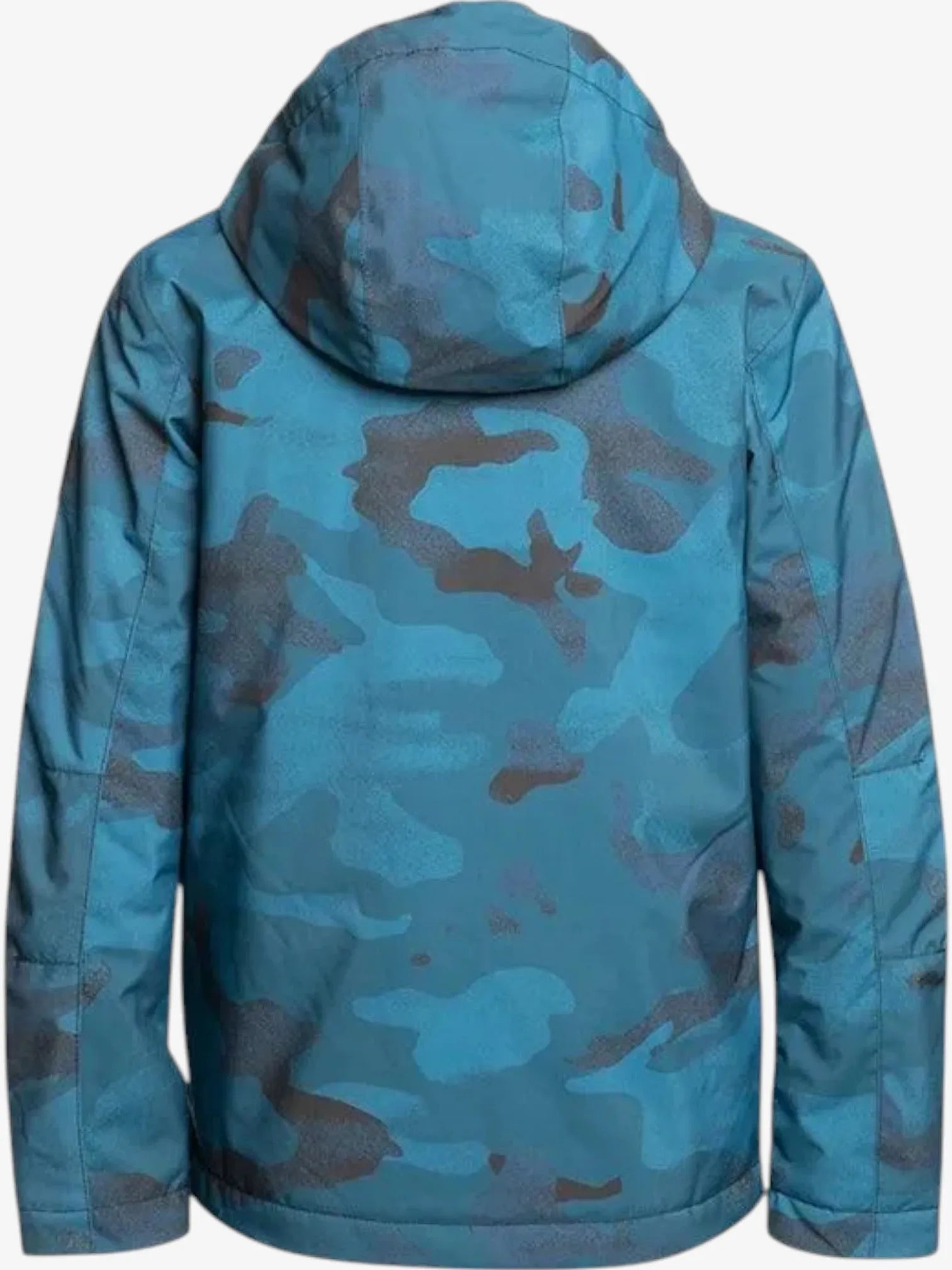 Quiksilver Snow Mission Printed Kids' Camouflage Snow Jacket - Blue Camo Winter Coat for Boys & Girls - Perfect for Skiing, Snowboarding & Outdoor Winter Adventures