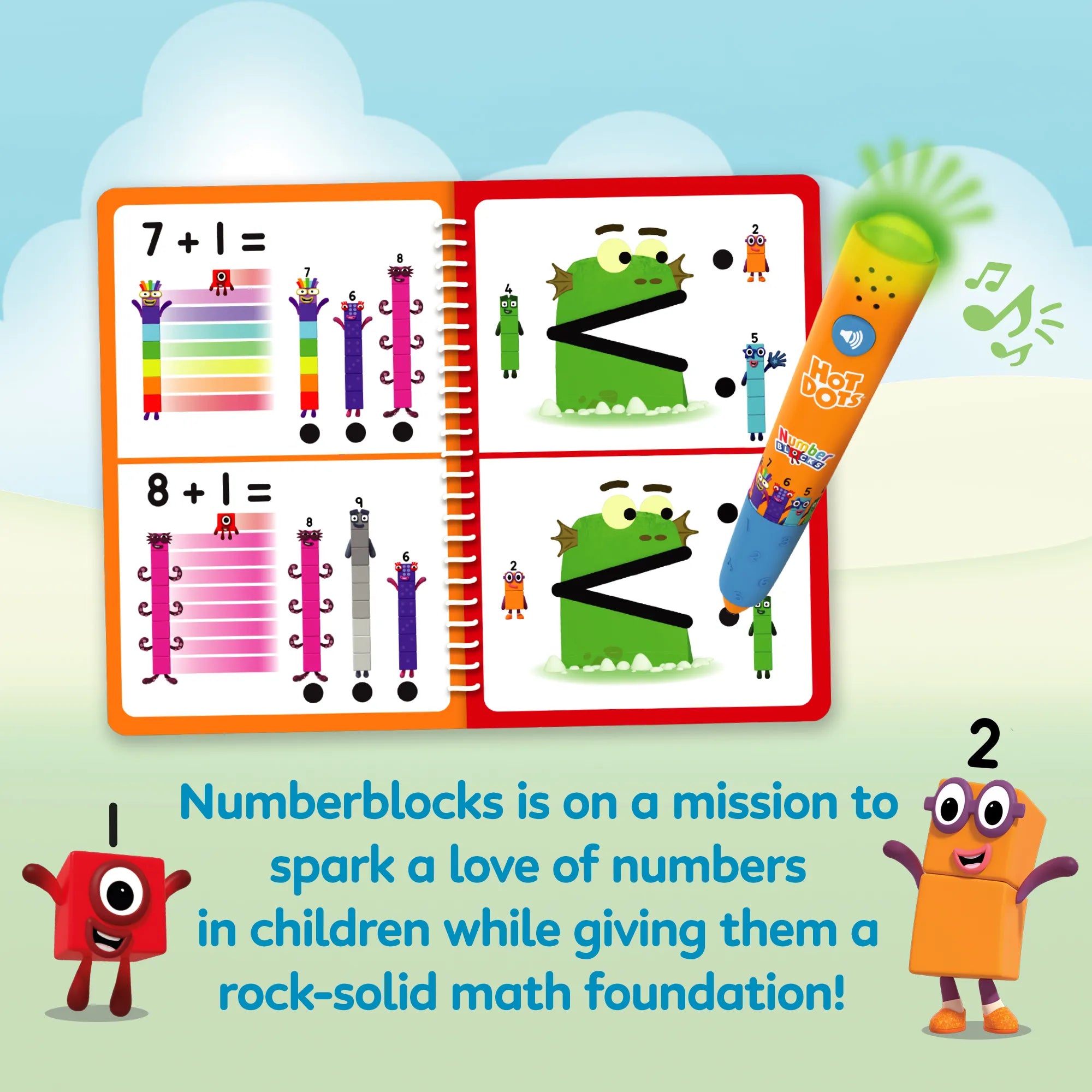 Hot Dots Numberblocks Activity Book 11-20 with Interactive Pen - Fun Math Learning for Kids Ages 5-8 | Homeschool & Classroom Educational Toy