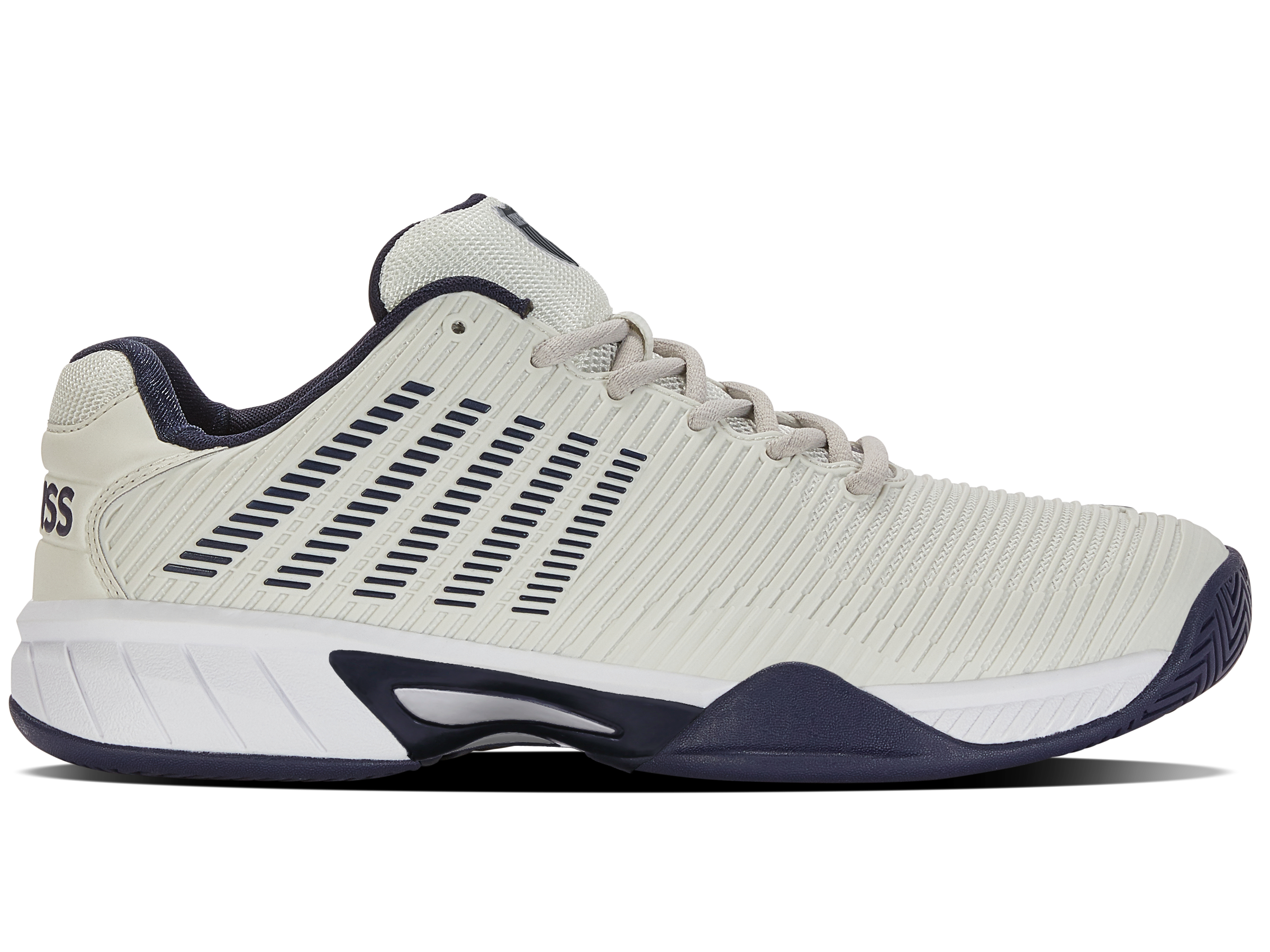 Hypercourt Express 2 Tennis Shoes - Gray/White/Peacoat | Lightweight & Durable Court Shoes for Men & Women | Perfect for Tennis, Pickleball & Casual Wear